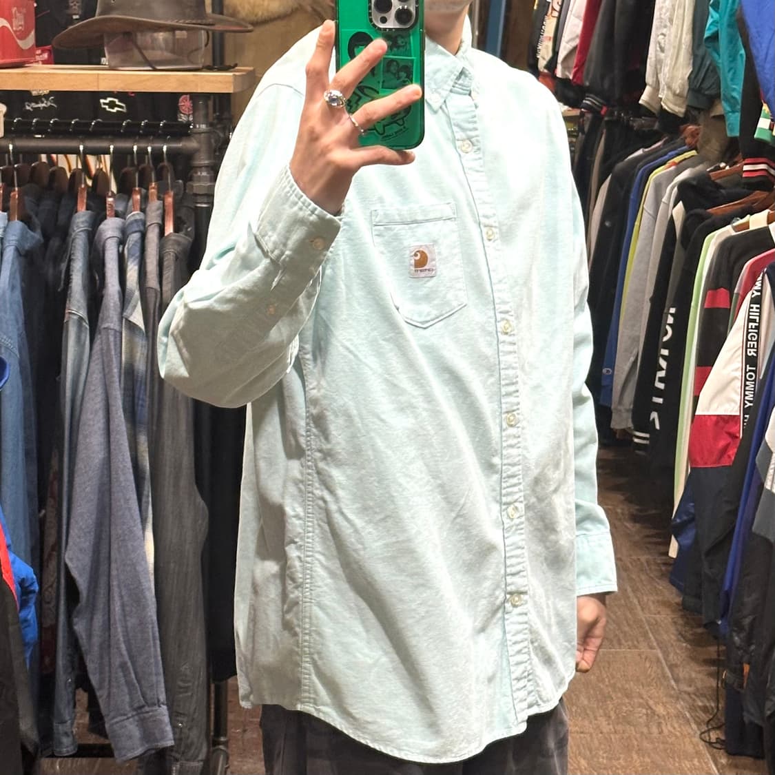 [HI] 칼하트 셔츠 민트  상품이미지4