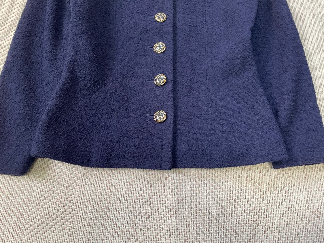 이브 생 로랑 오너먼트 버튼 울 재킷 J03491 상품이미지2