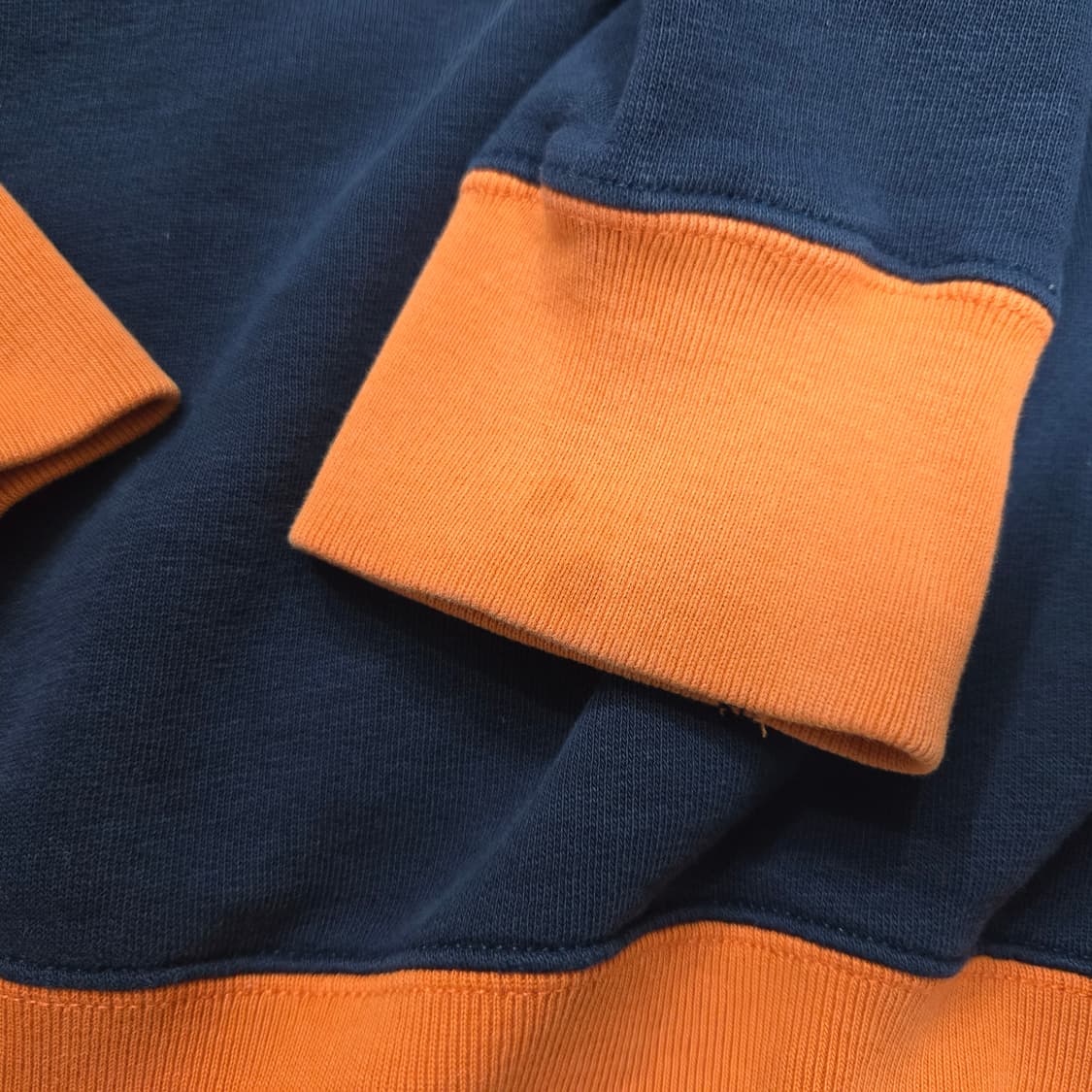L 폴로랄프로렌 울프 패치 스웻셔츠 맨투맨 네이비 오렌지 상품이미지5