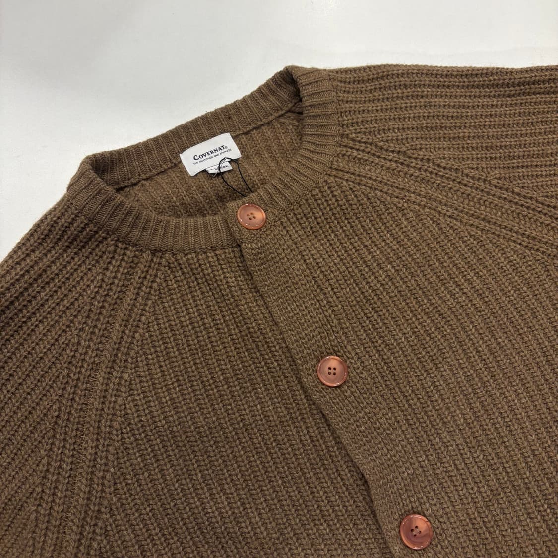 [XL] 커버낫 브라운 립 니트 가디건 B675 상품이미지3