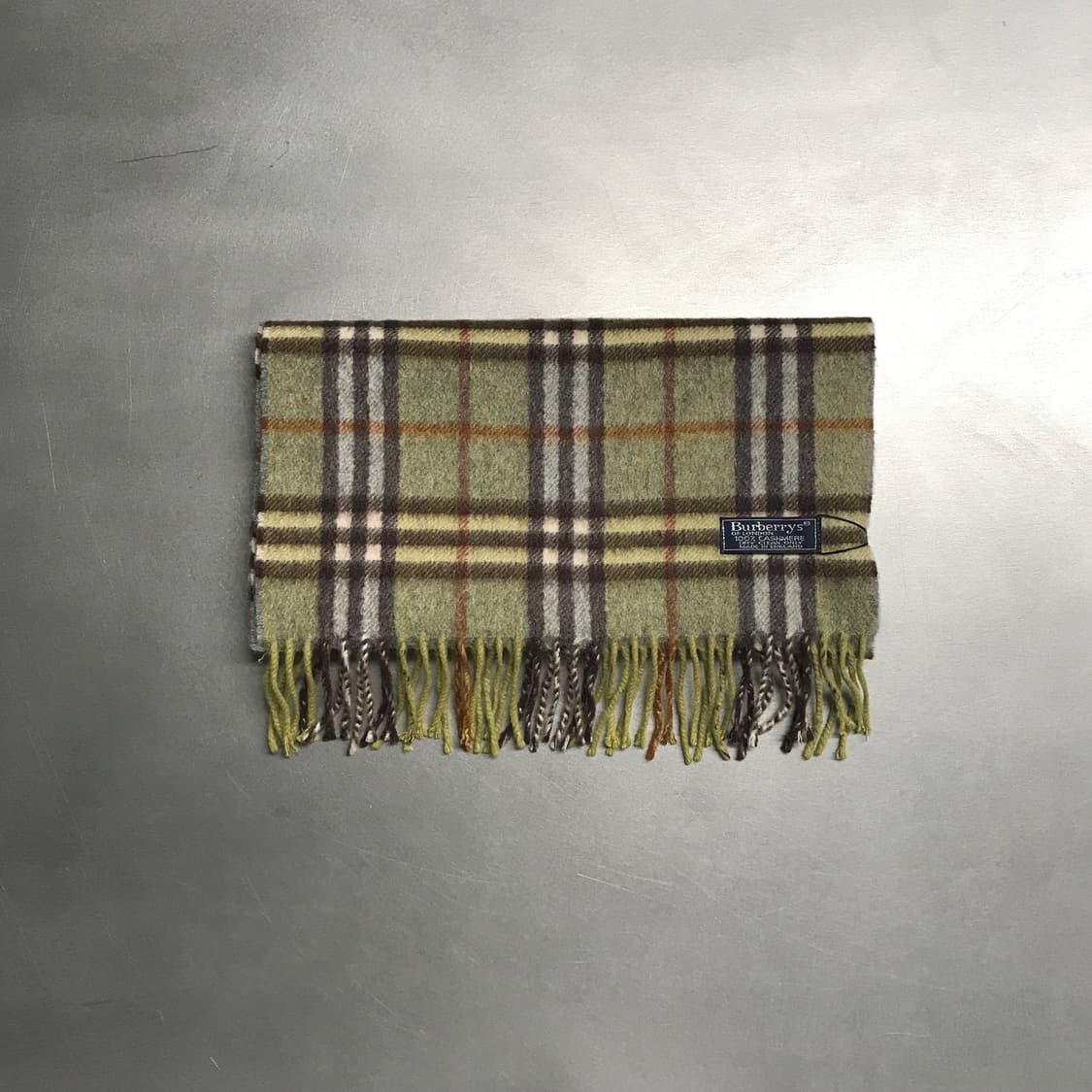 버버리 정품 캐시미어 머플러 그린 상품이미지2