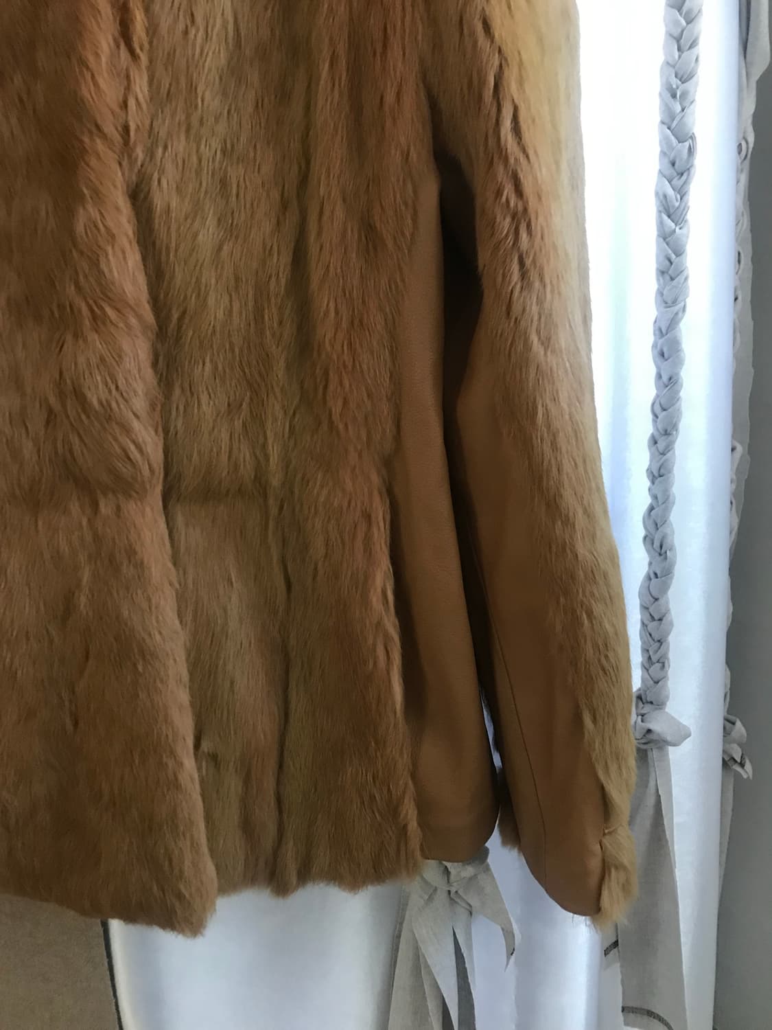 vintage leather fur jacket 상품이미지8