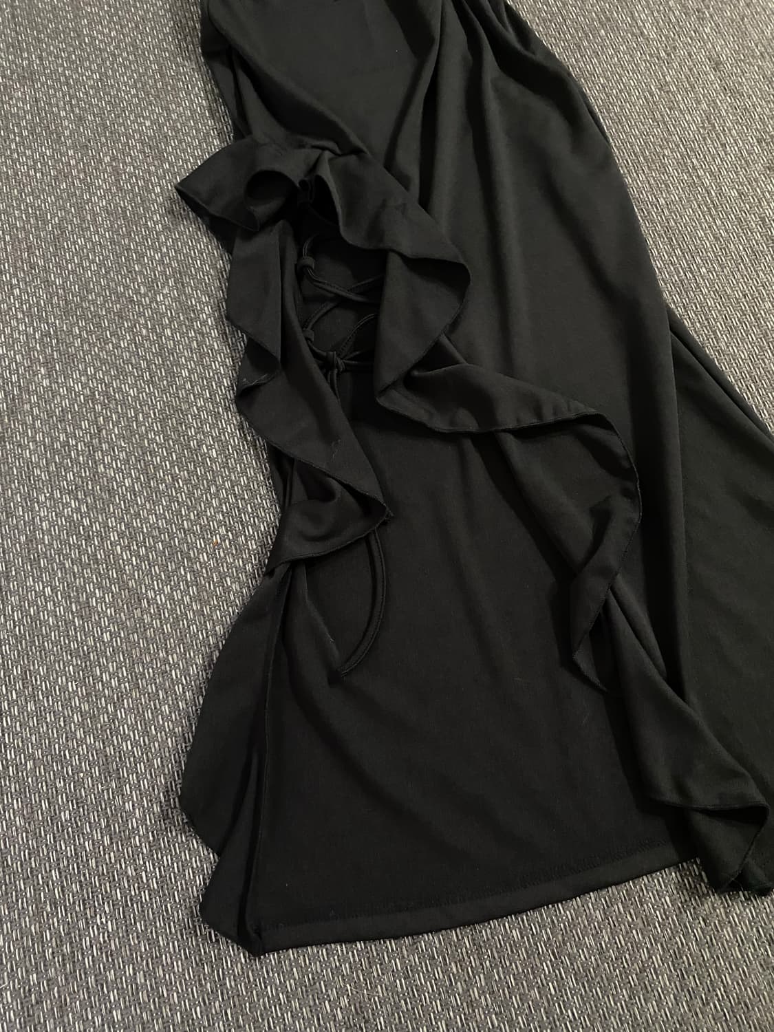Minimal Mood Lace Detail Black Skirts 상품이미지5