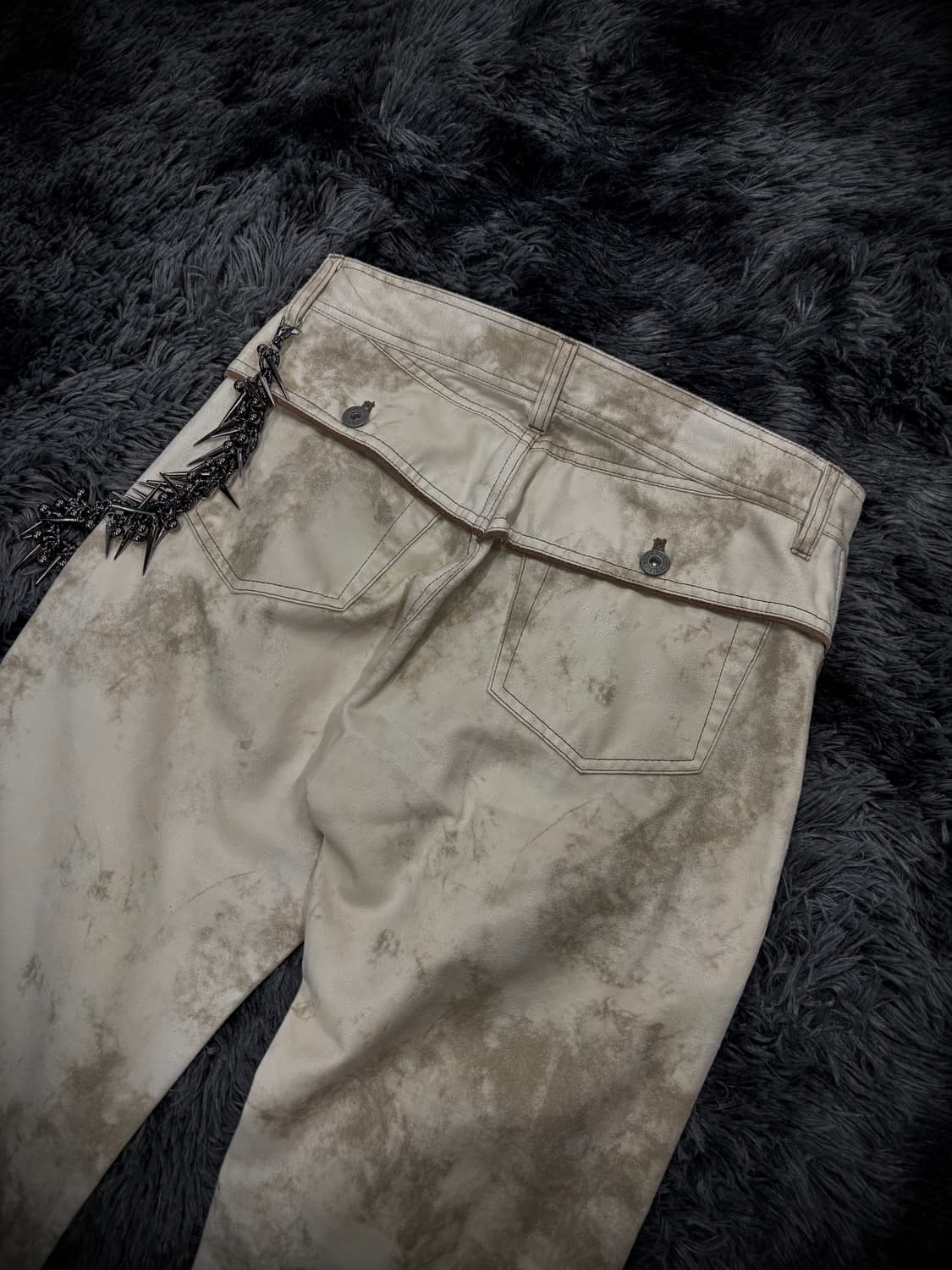 아이보리 워싱 부츠컷 팬츠 상품이미지6