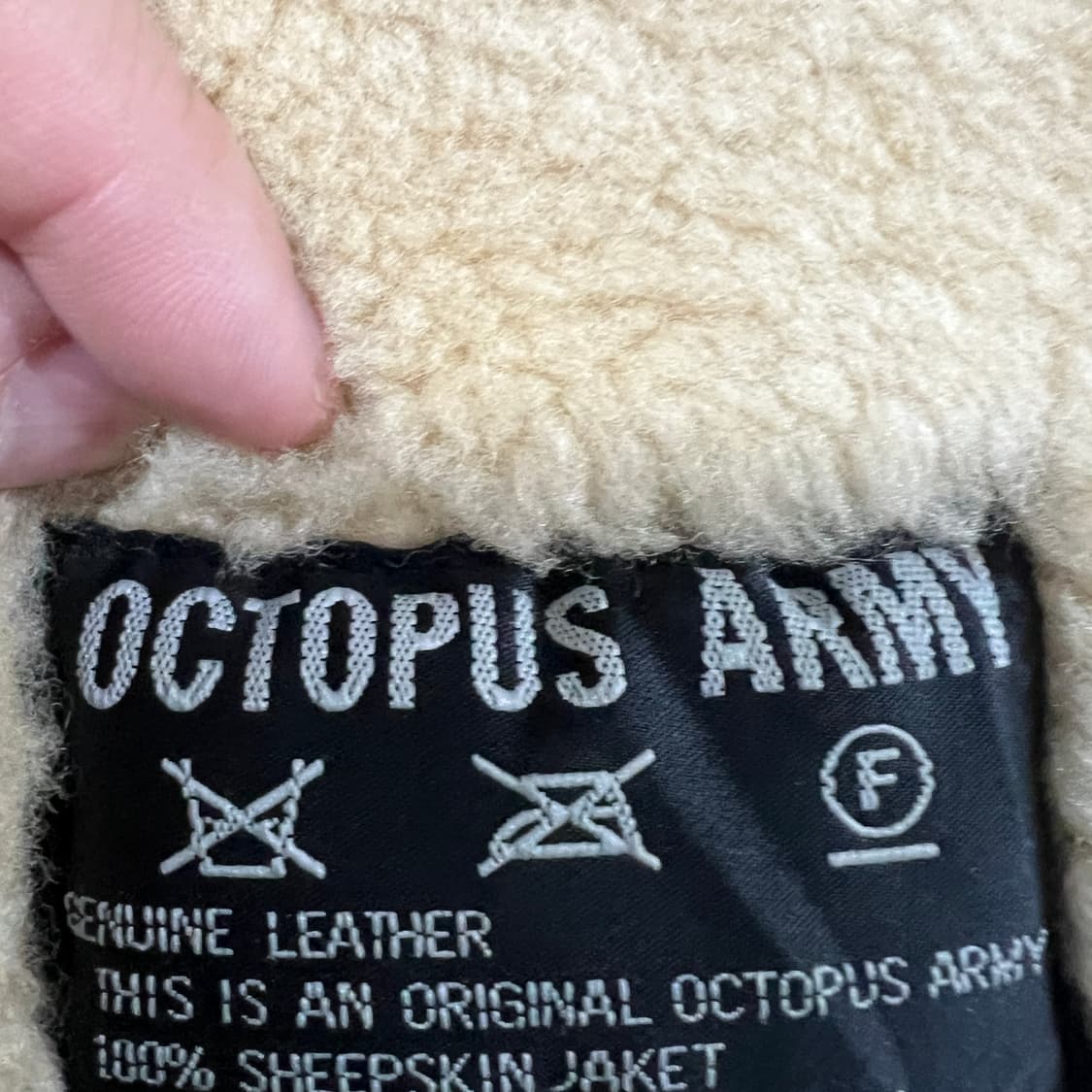 Johns hamer 옥토퍼스 아미 쉽스킨 롱무스탕자켓(L) 상품이미지7