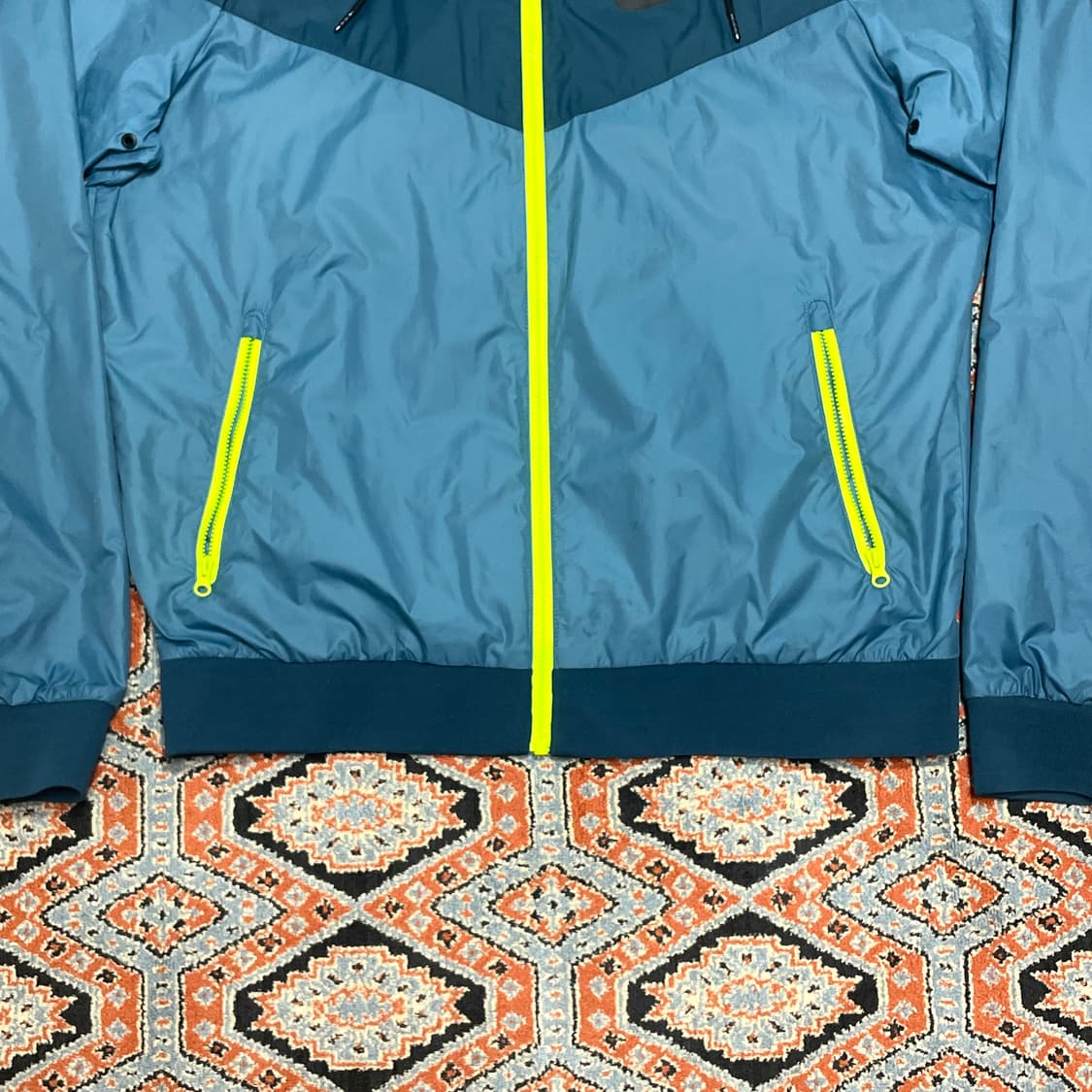 나이키 스펠로고 블루 나그랑 윈드브레이커 바람막이 남성M 상품이미지3