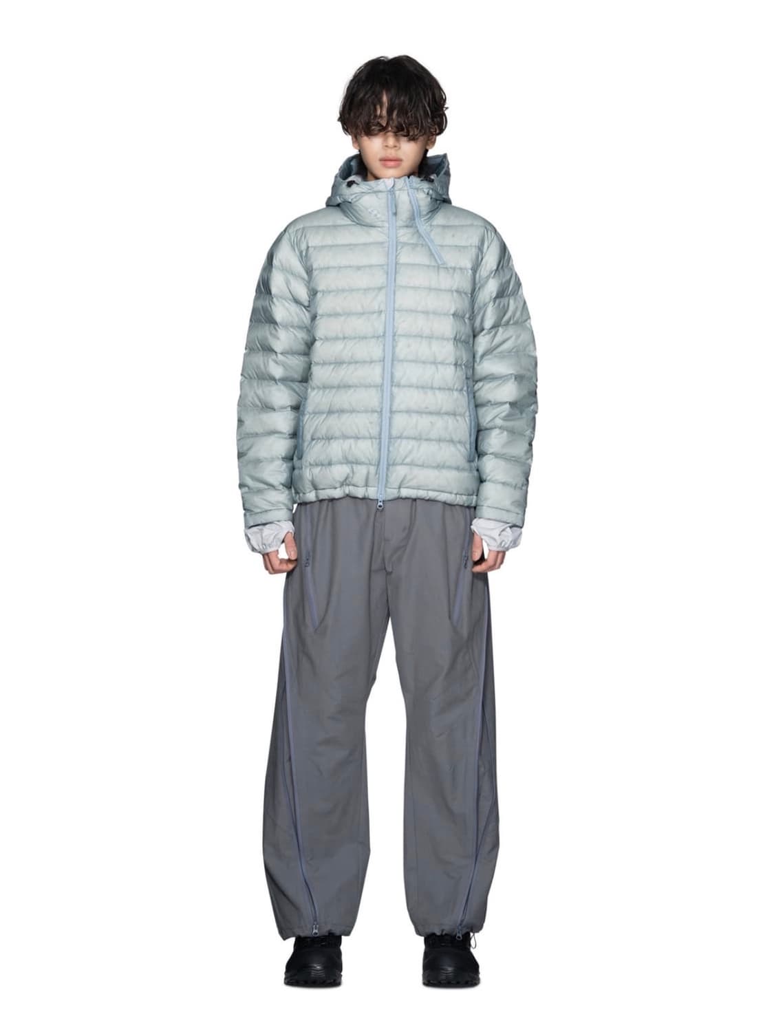 산산기어 지퍼팬츠 차콜 1사이즈 상품이미지2