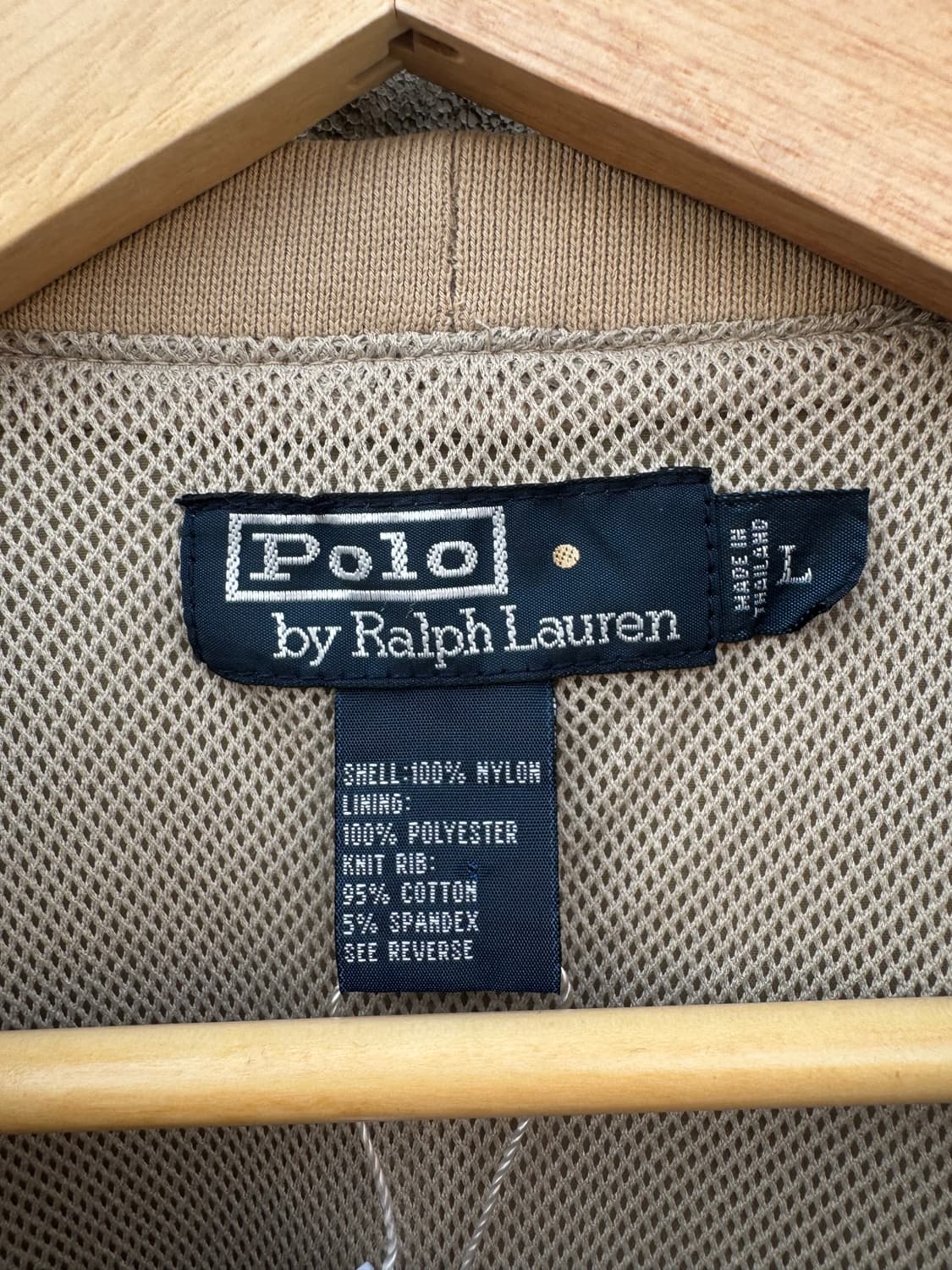 폴로 랄프로렌 빈티지 바람막이 나일론 웜업 맨투맨 L 상품이미지4