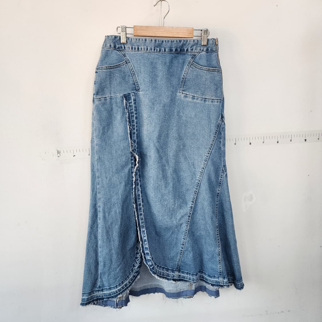 오즈 세컨 청 데님 롱 스커트 상품이미지4