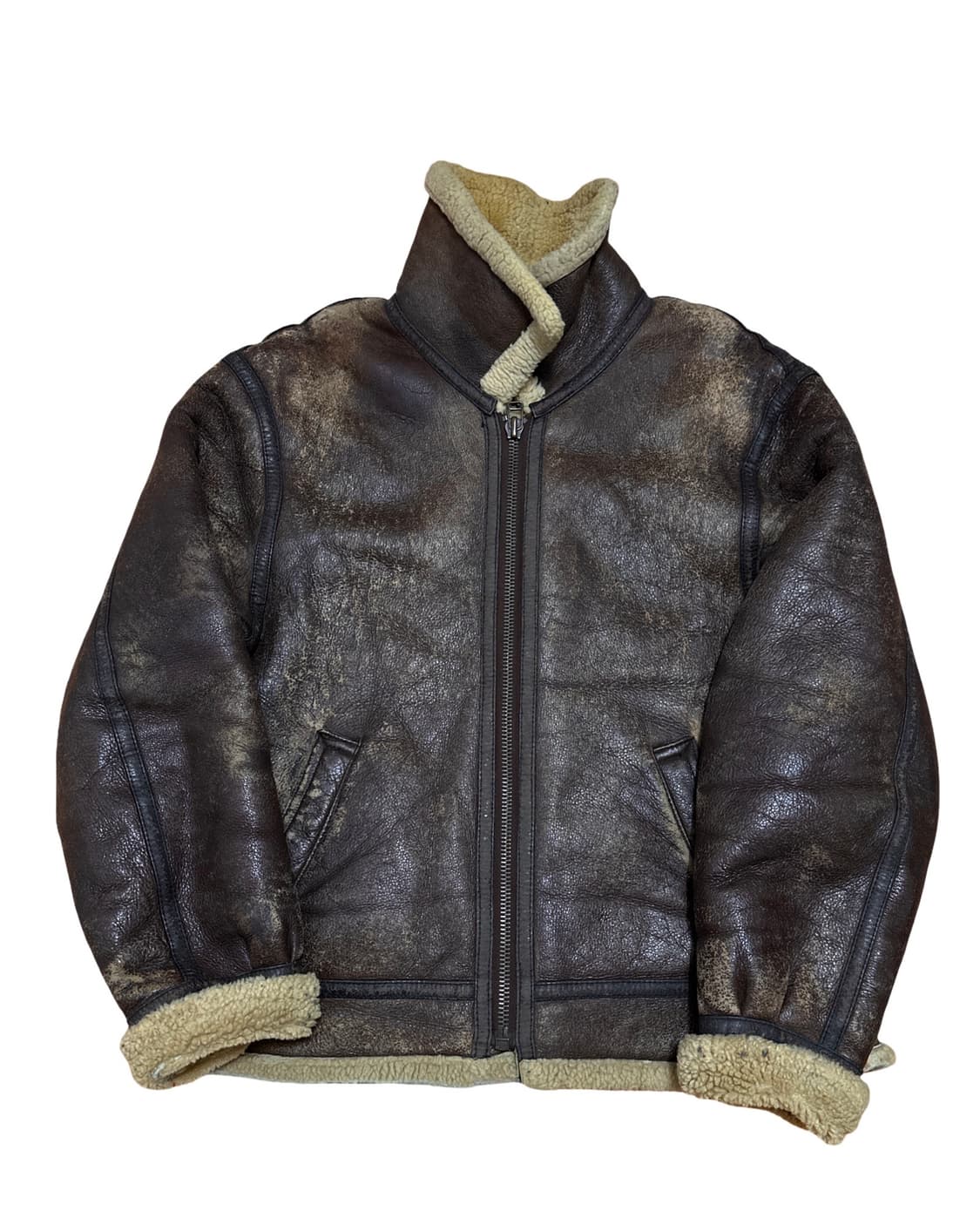 제펜 빈티지 B-3 양가죽 무스탕 자켓 상품이미지3