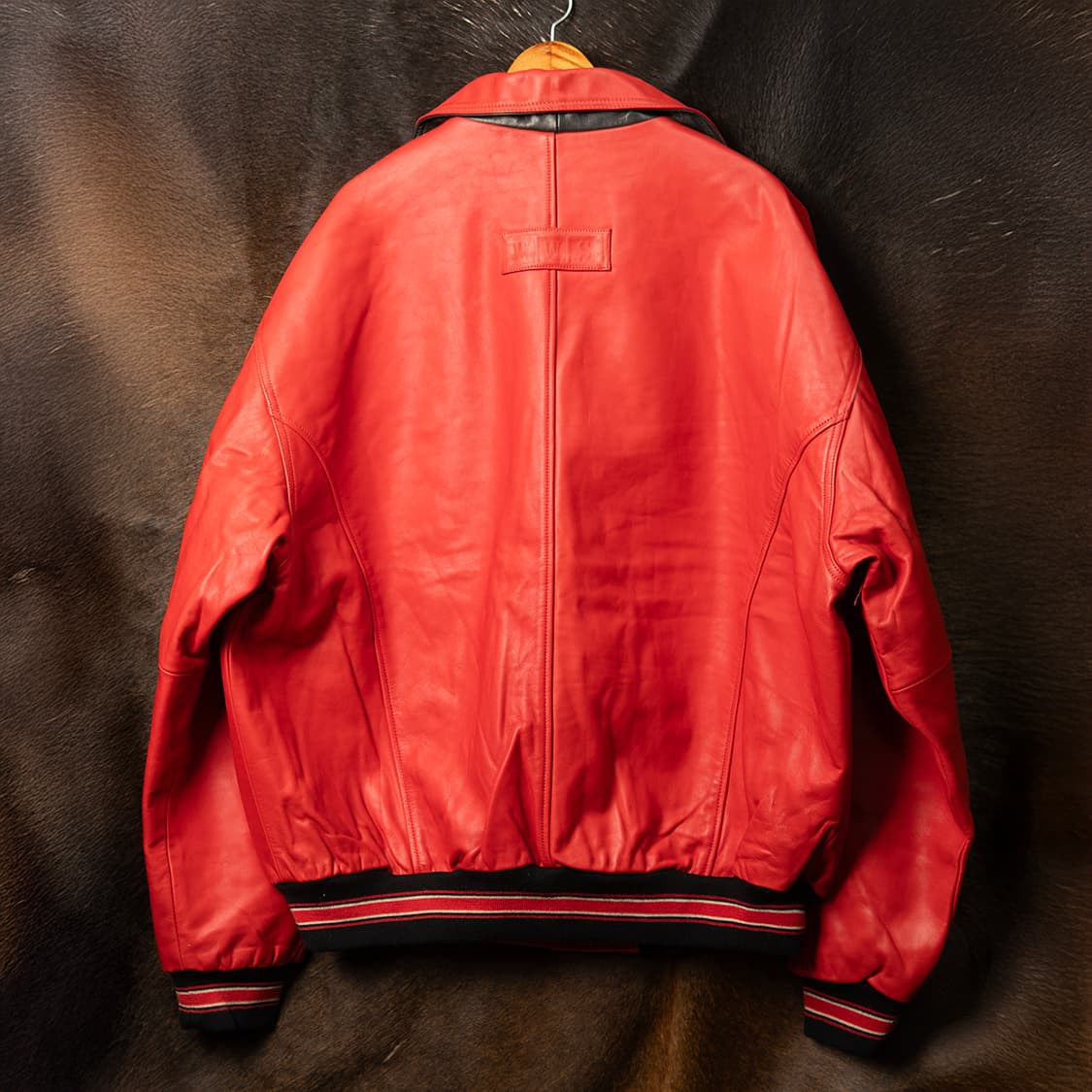 [4XL] 90s~ Iceage Leather 뉴욕양키스 리얼 레더자켓  상품이미지4