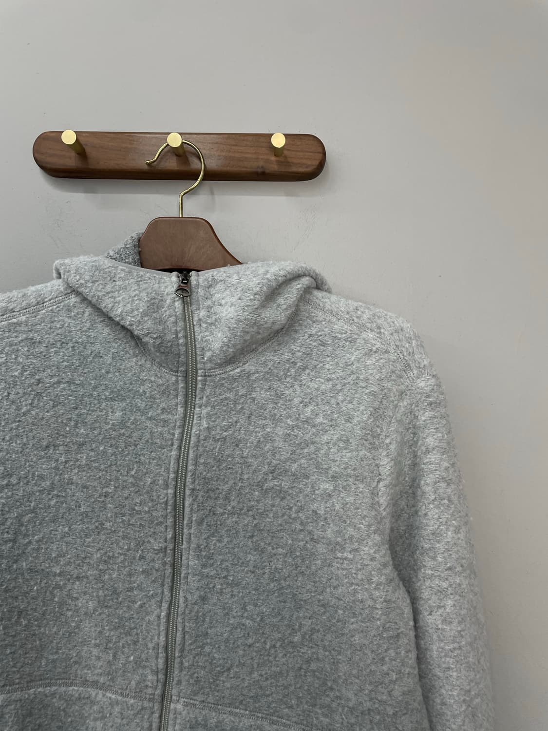 빈티지 그레이 니트 후드집업 H1340 상품이미지3