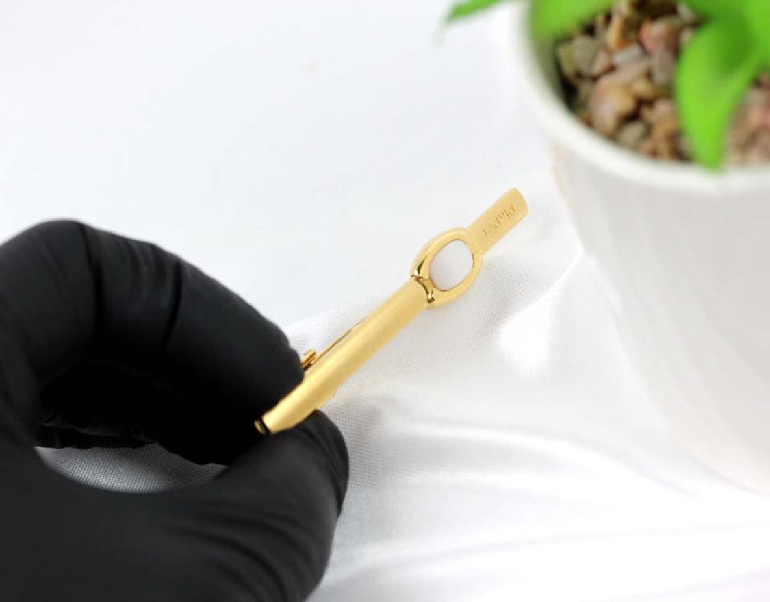 랑방 A+등급 6cm 천연자개 남자 명품 넥타이핀 빈티지 상품이미지4