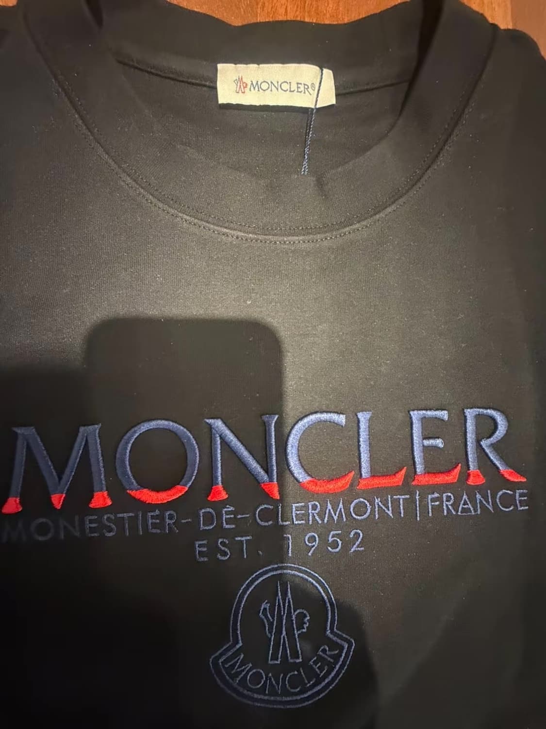 몽클 캐쥬얼 반팔티 블랙 상품이미지6