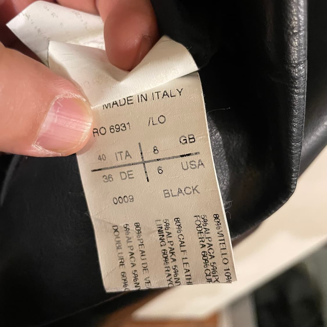 릭오웬스 어쌔신 레더롱코트 40 상품이미지5