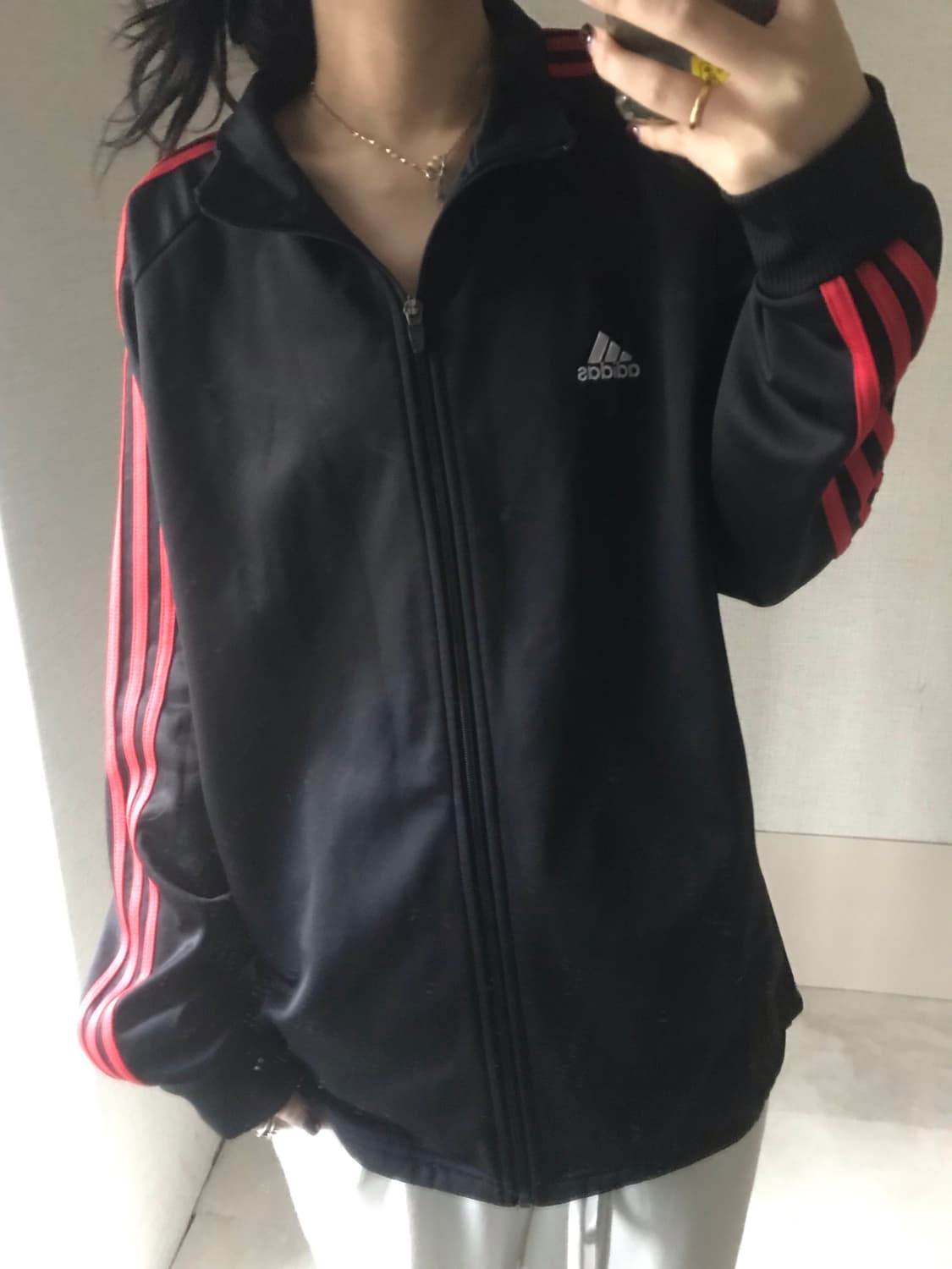 아디다스 블랙 레드 져지 상품이미지5