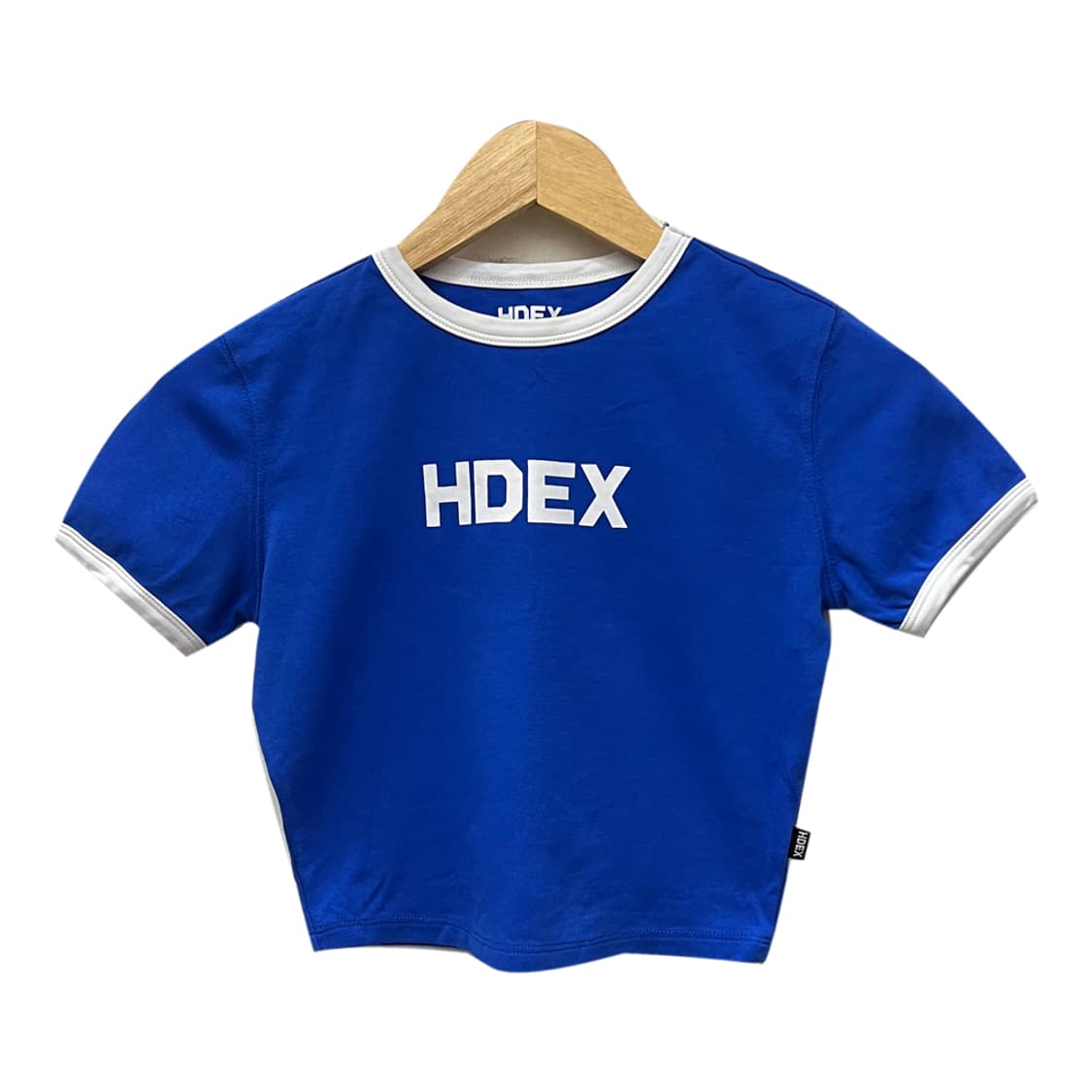 HDEX 에이치덱스 우먼스 릴렉스핏 블루 크롭탑 S 상품이미지1