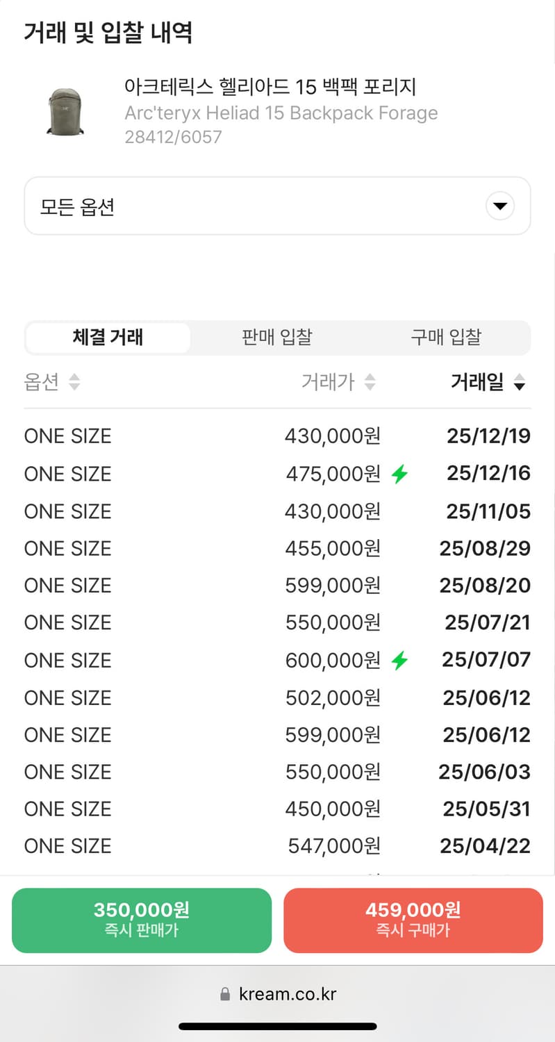 아크테릭스 헬리아드 15 백팩 포리지 판매 상품이미지5