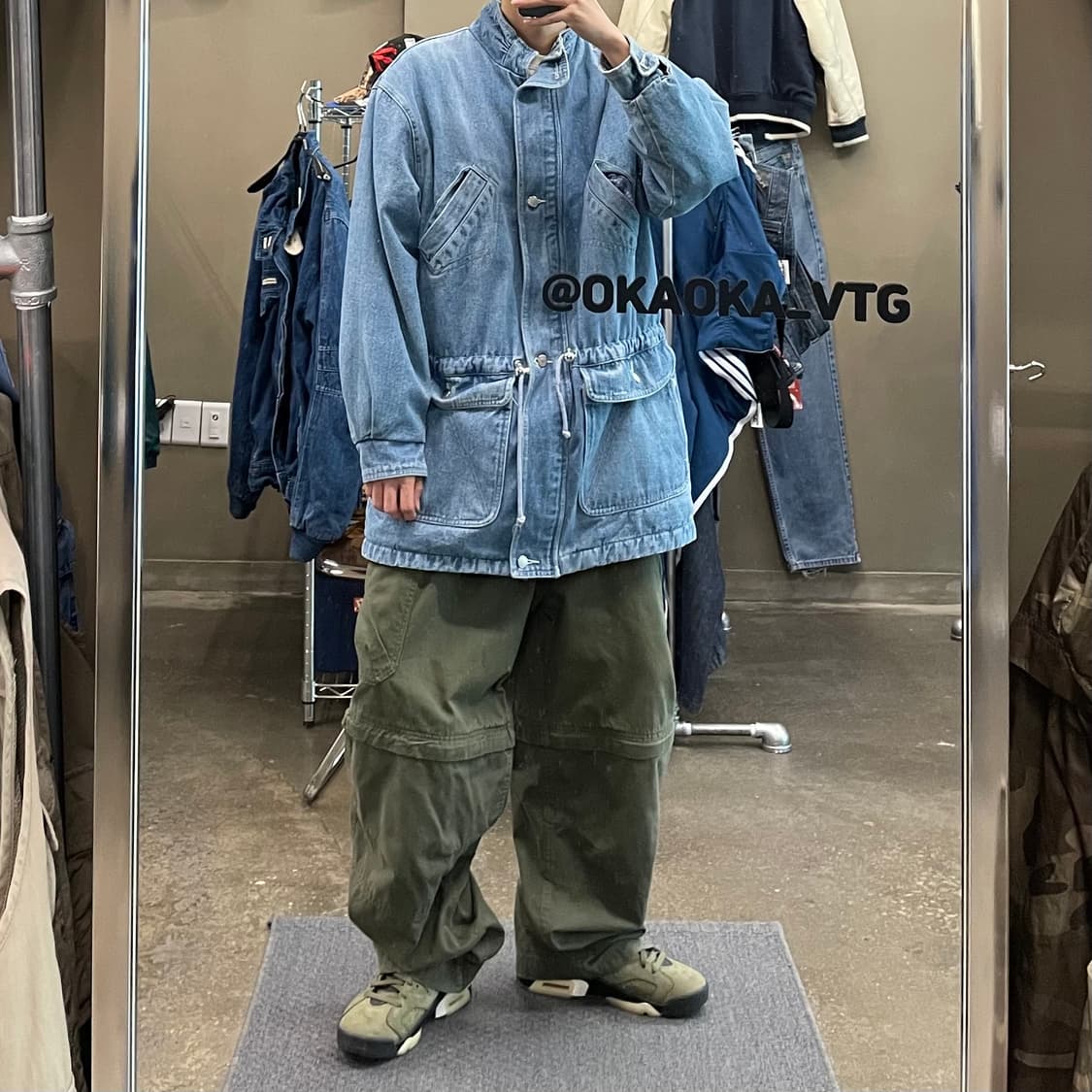 90‘s O.D.R 롱 데님 붐버 상품이미지3