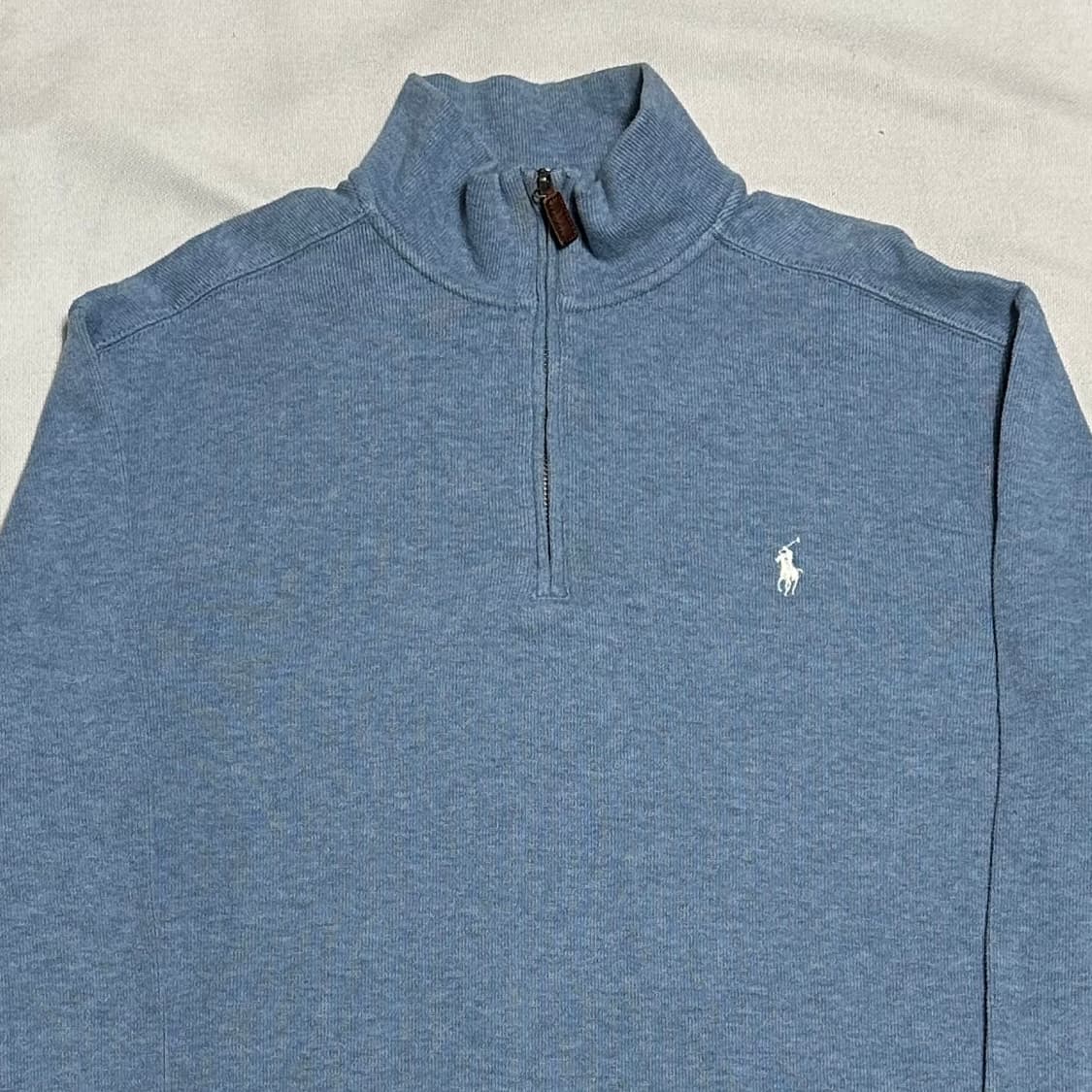 L 폴로랄프로렌 스카이블루 반집업 니트 상품이미지1