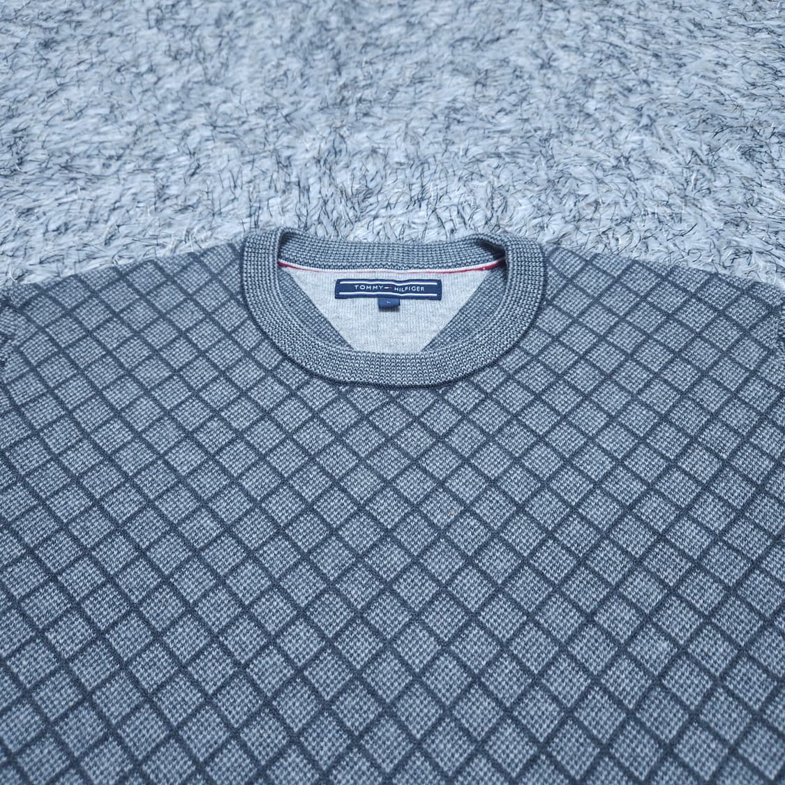 타미힐피거) M 남자 라운드 모직혼방니트 / 왕눈이샵 상품이미지3