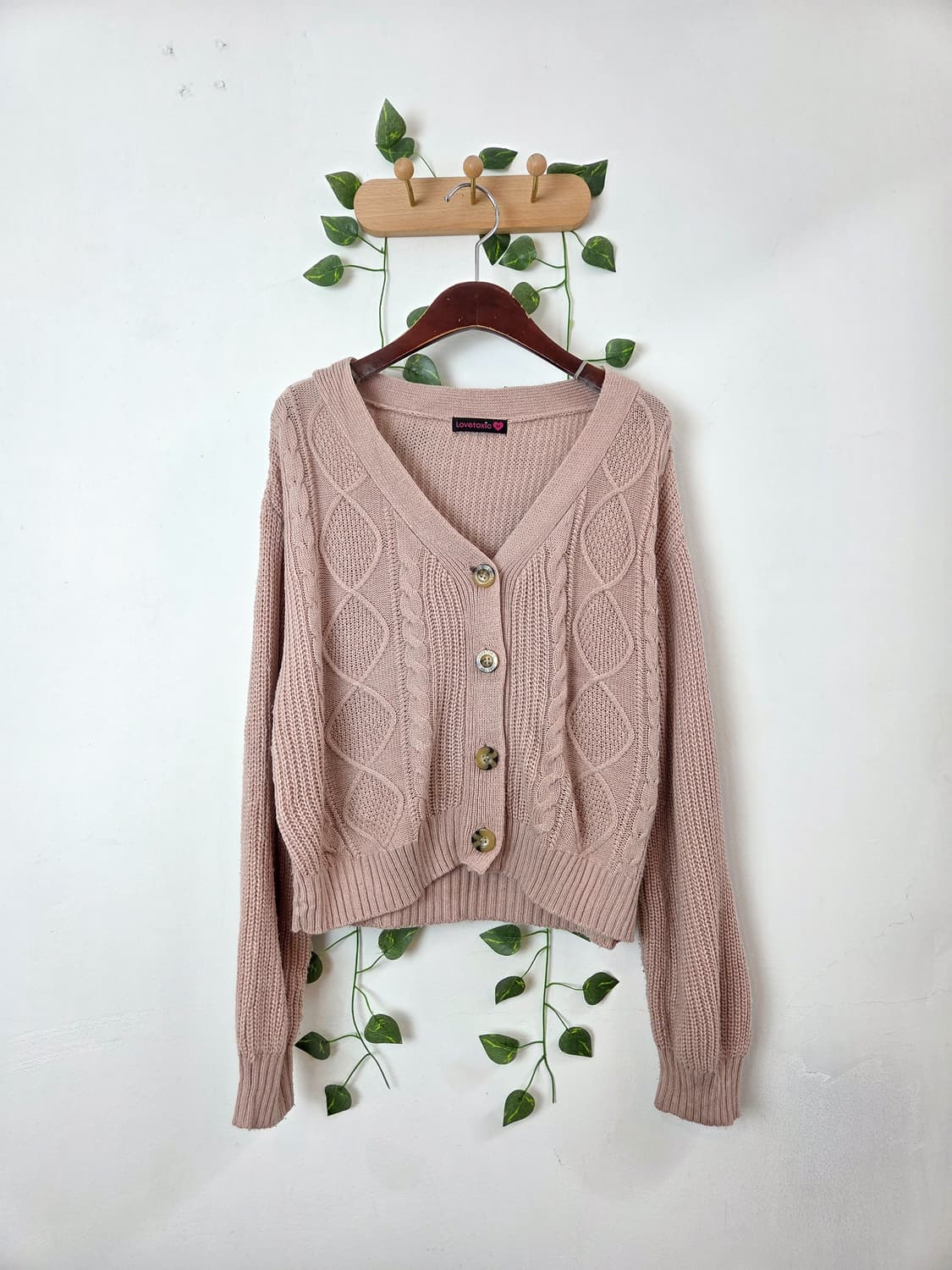 핑크 가디건 상품이미지1