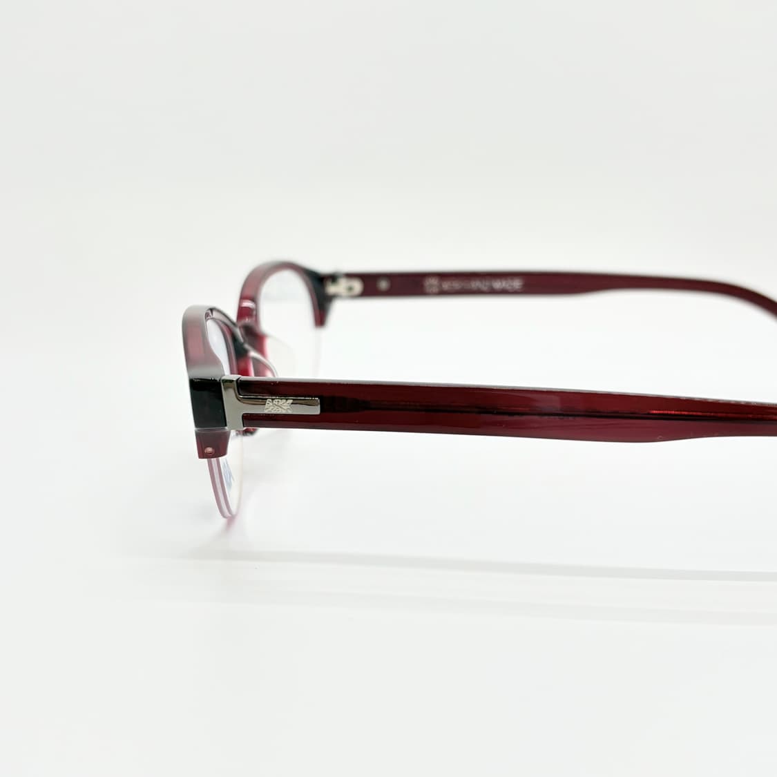 ASK 오벌형 레드 반뿔테 빈티지안경 상품이미지5