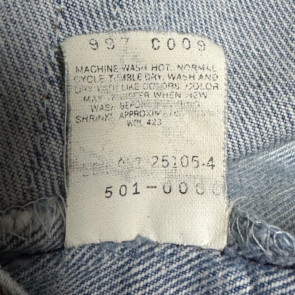 빈티지 90s 리바이스 501 USA 연청 33 상품이미지7