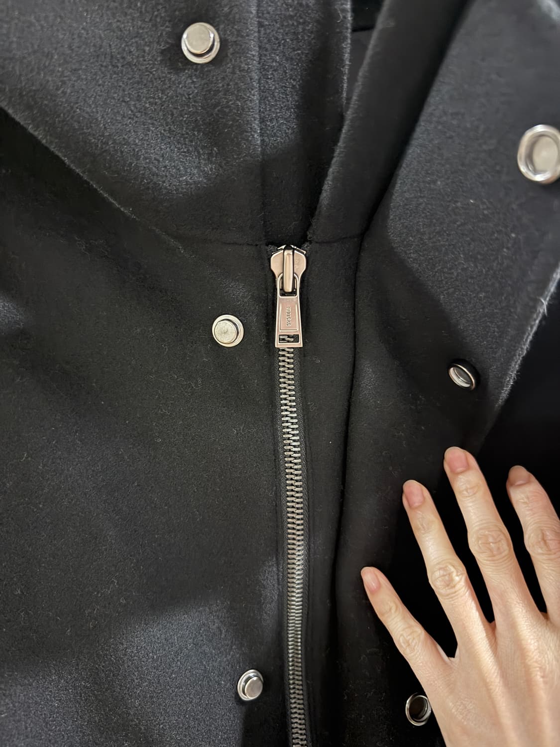 시스템옴므 캐시미어 후드자켓 블랙 95 상품이미지9