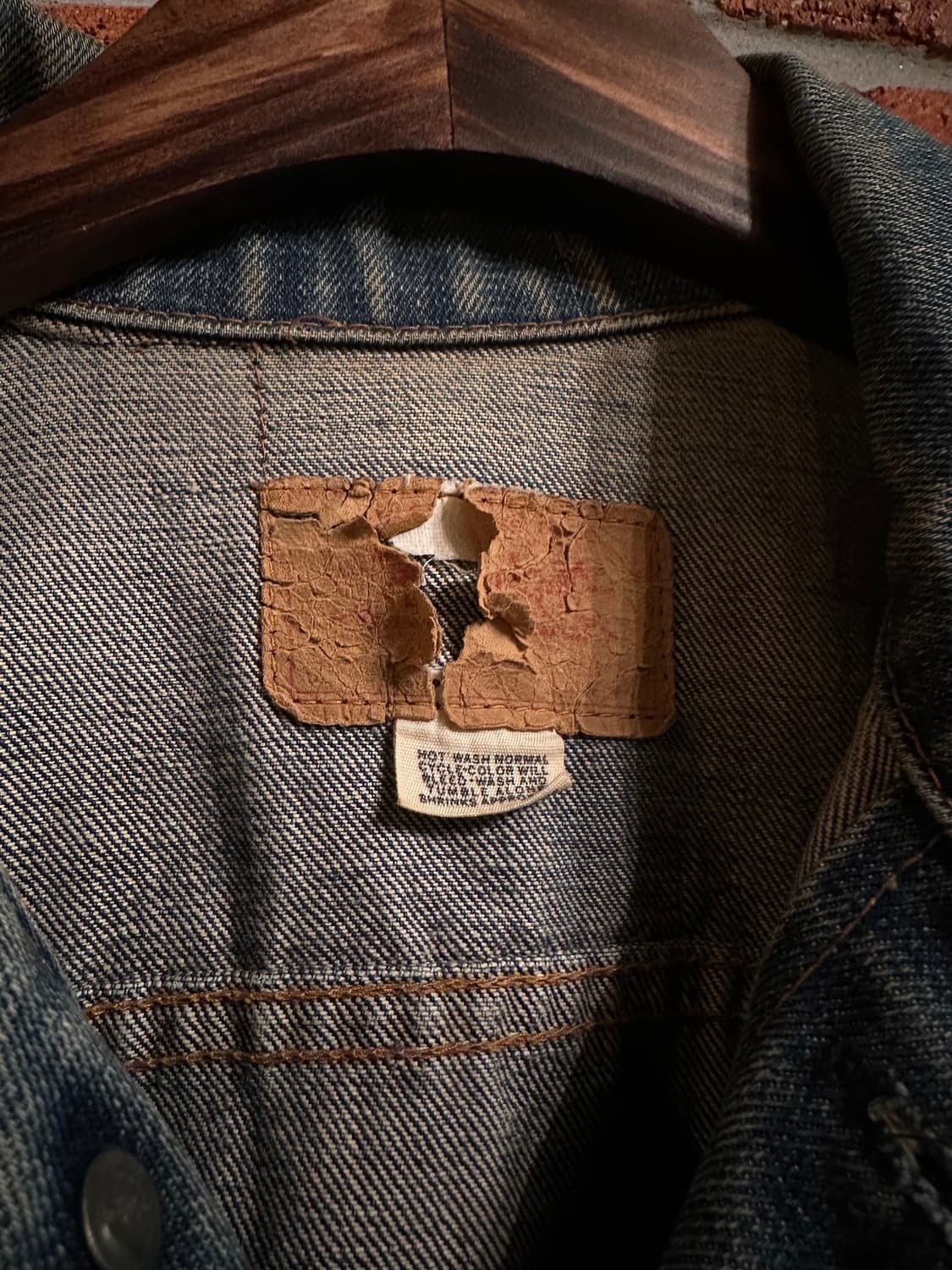 70s USA 빈티지 리바이스 70505 3세대 데님 트러커 자켓 상품이미지10