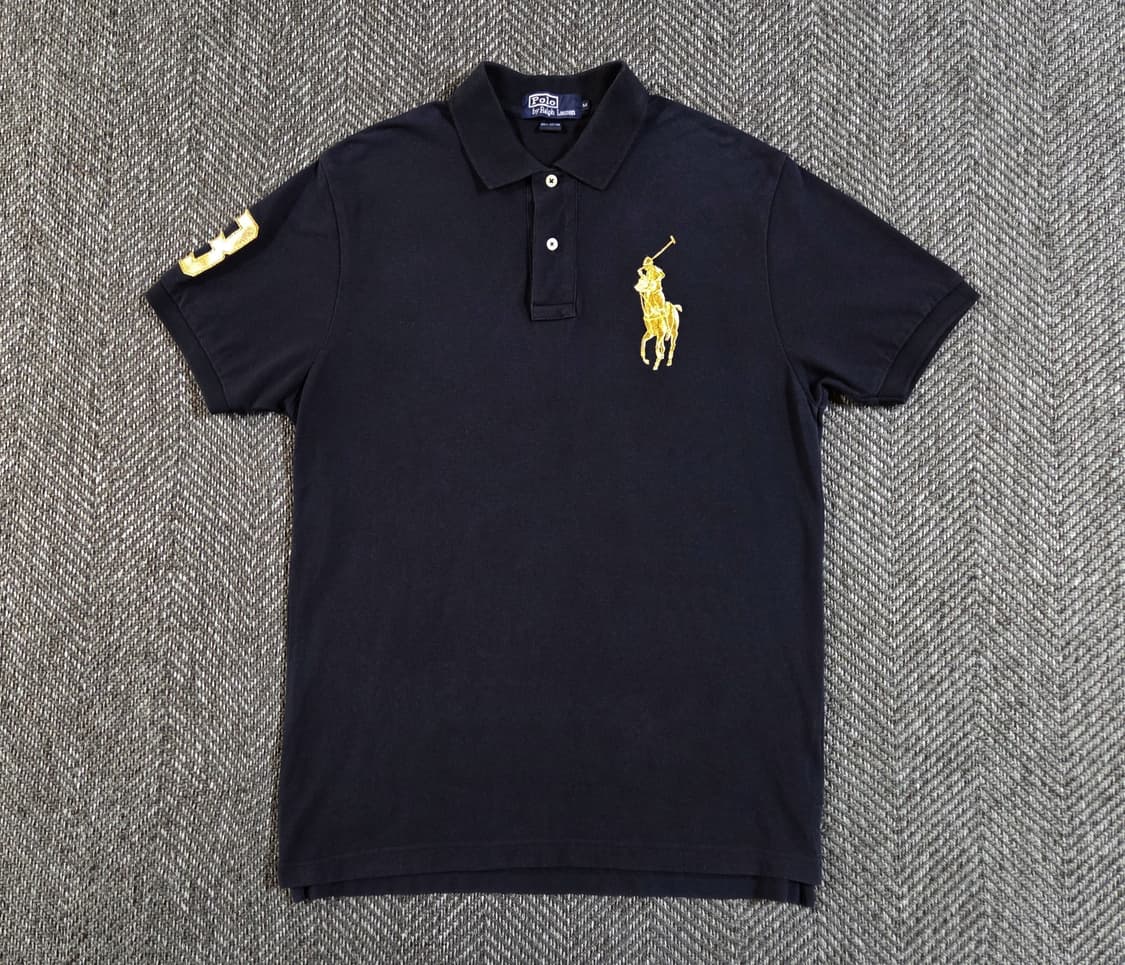 폴로 랄프로렌 블랙 골드 검금 빅포니 카라티
 상품이미지1