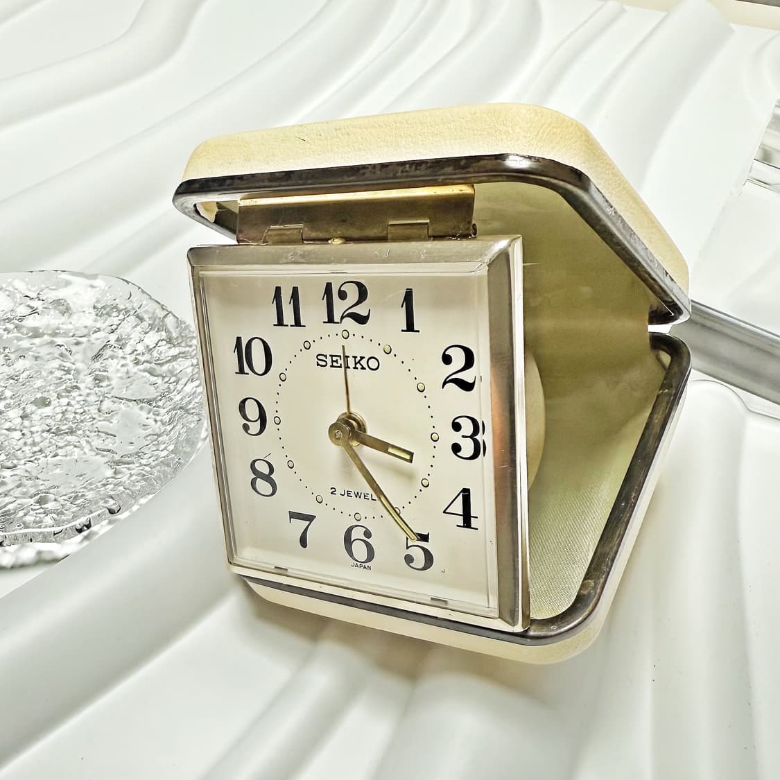 80's90's 세이코 빈티지 트래블 클락 접이식 휴대용 탁상시계 상품이미지1
