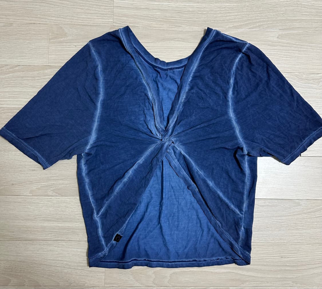 오즈이즈 리버시블 숏슬리브 커버업 - [인디고-S] 상품이미지6