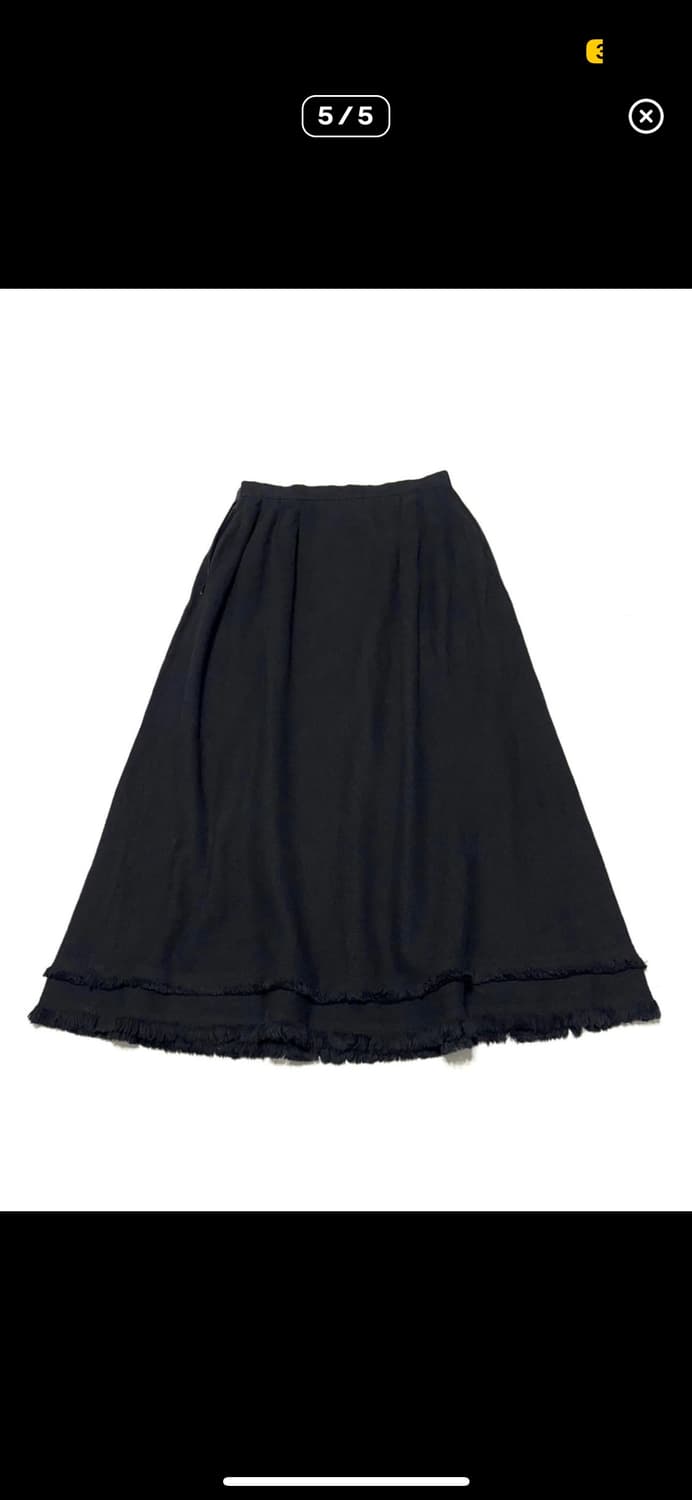 OOs Comme des Garcons Tricot linen skirt 상품이미지5