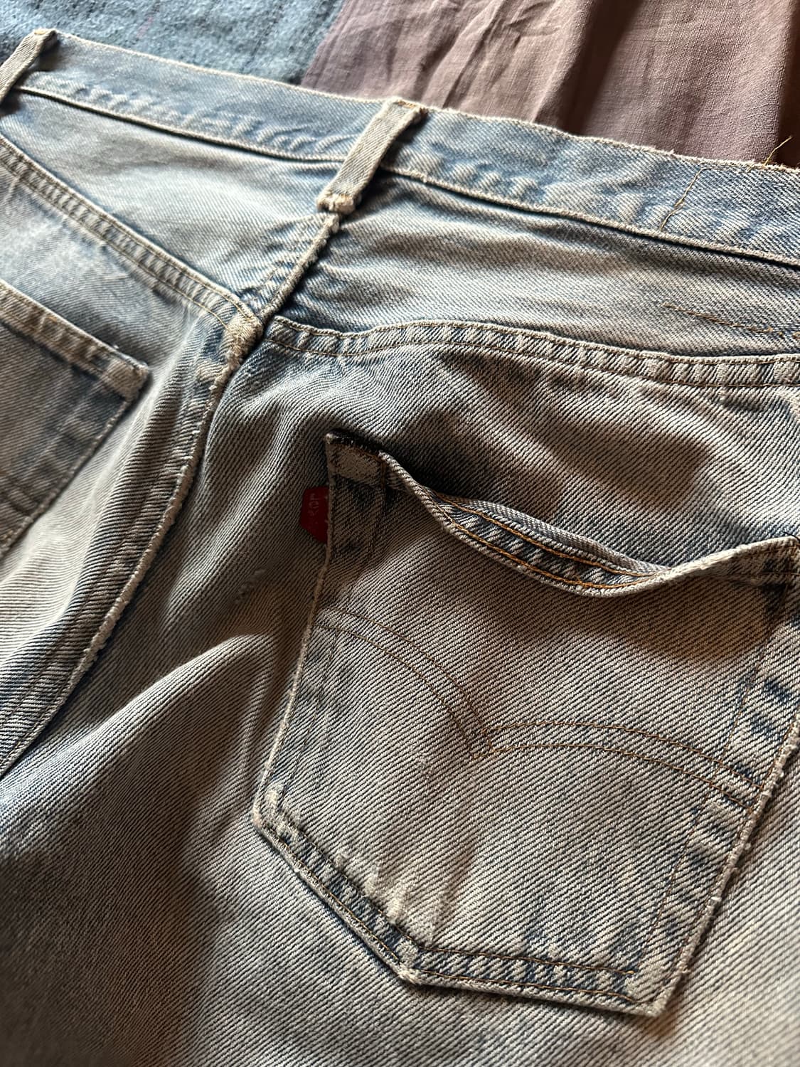 80s Levis 501 66후기 PatchWork Denim Pants 상품이미지6