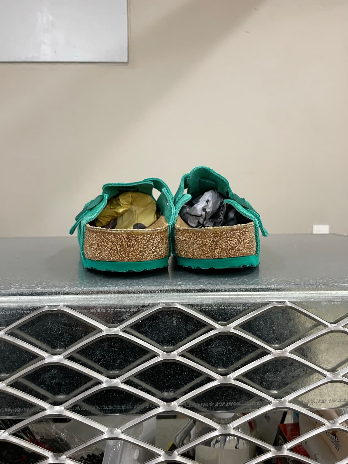 버켄스탁 보스턴 스웨이드 레더 디지털 그린 285 상품이미지3