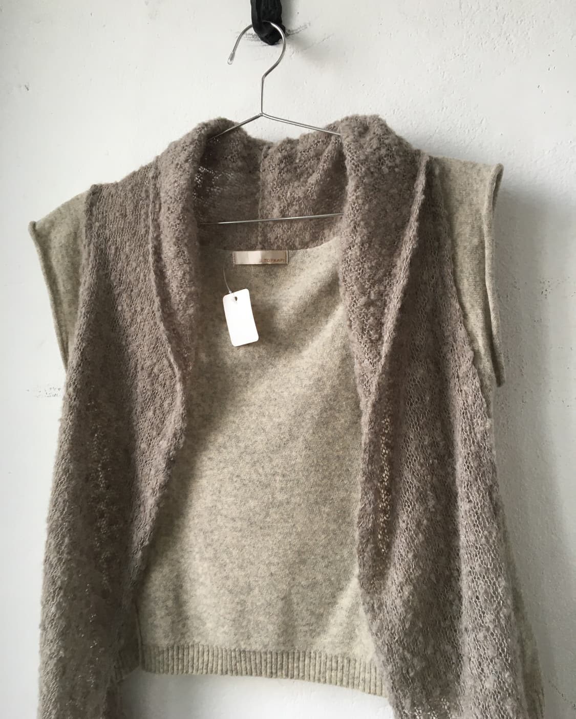 Drape point open knit cardigan 상품이미지4