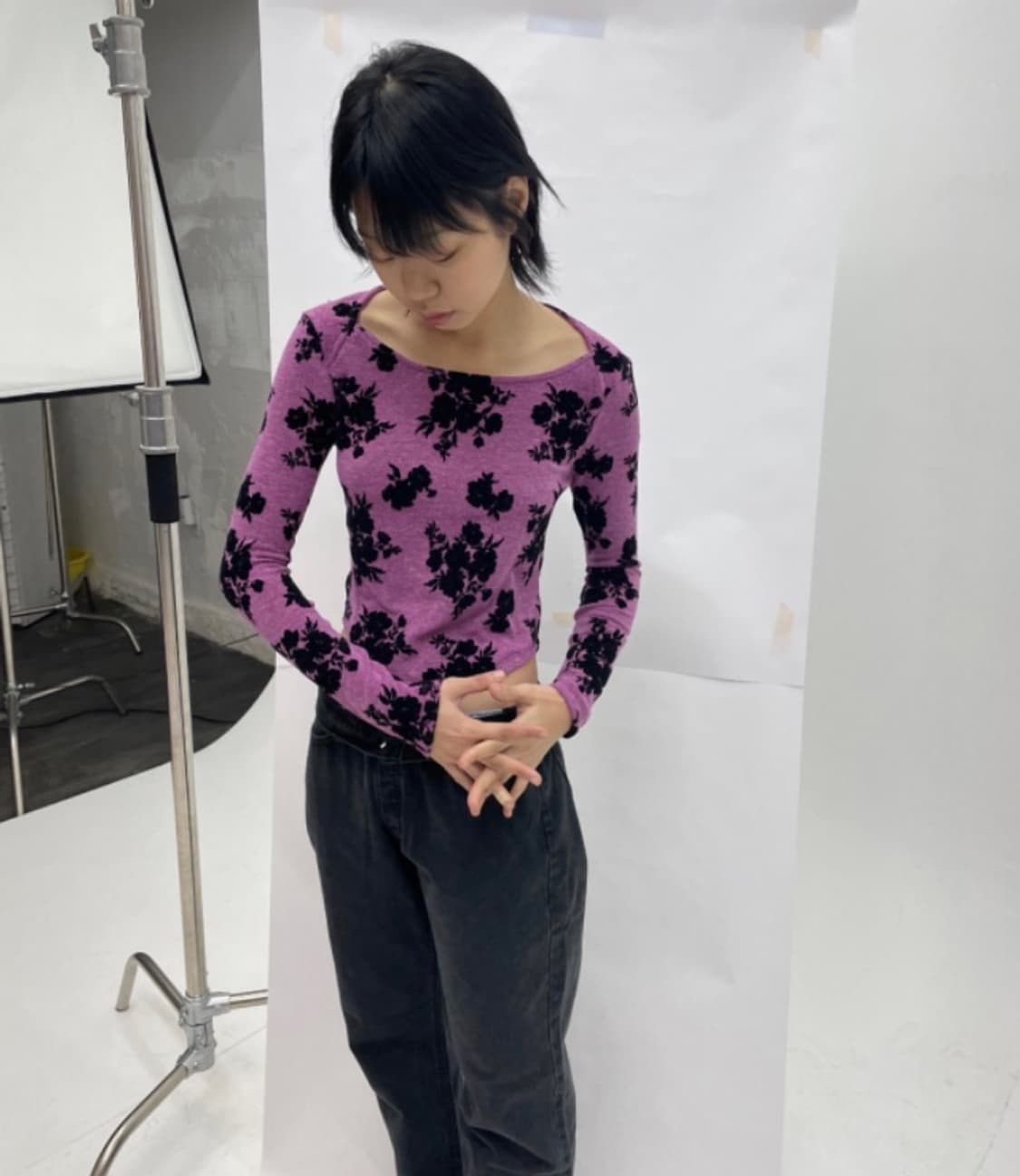 싹 sakk) basic - Flower menace - plum 상품이미지3