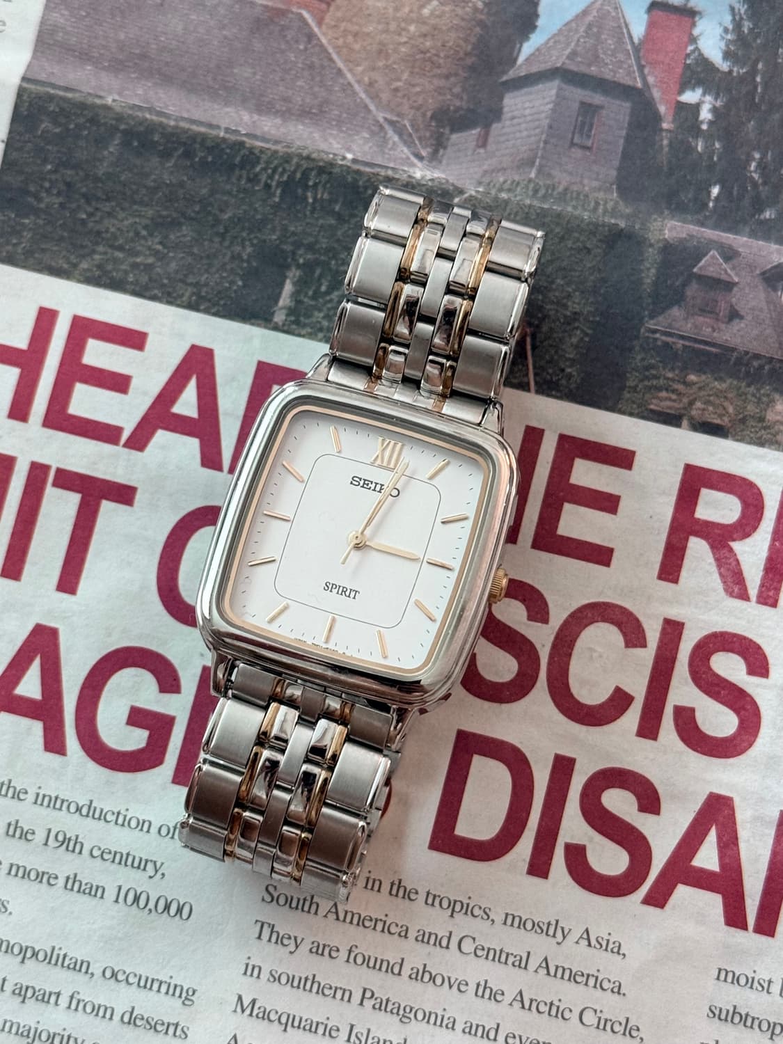 Seiko 세이코 SPRIT 콤비 스퀘어 쿼츠 상품이미지2