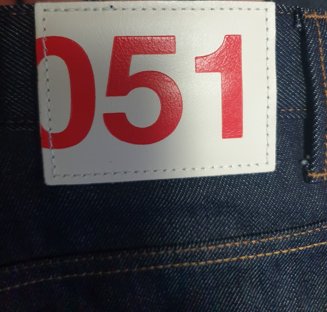 (새상품급) 플랙 051 칸디아니 스티즈 스트레이트 생지 데님진 (34) 상품이미지5