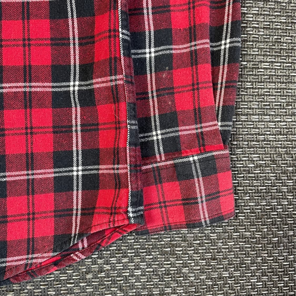 Dickies 디키즈 레드블랙 체크 원포켓 긴팔 셔츠 M 상품이미지4