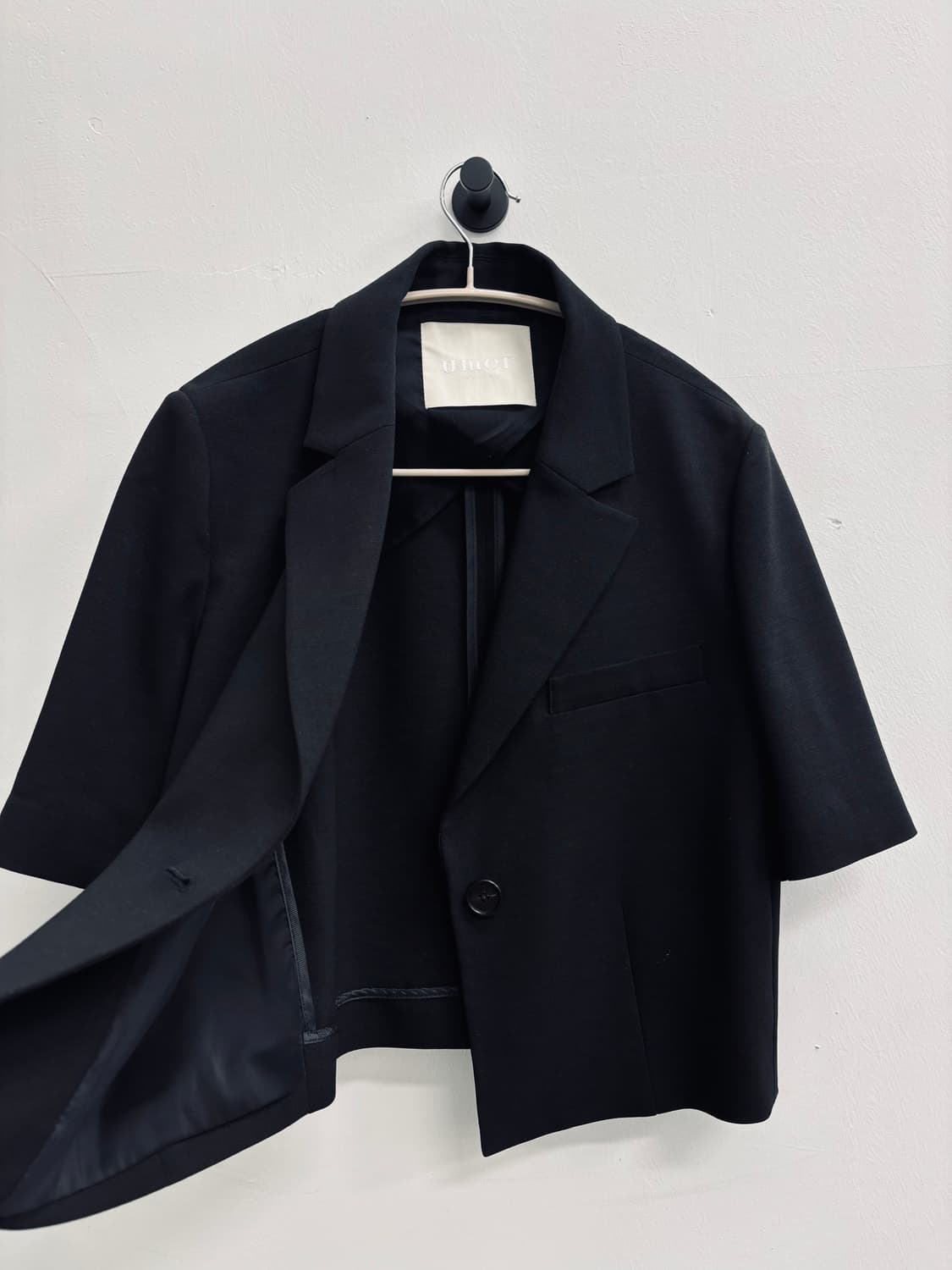 유메르(umer) 클래식 싱글 숏 반소매 자켓 상품이미지2