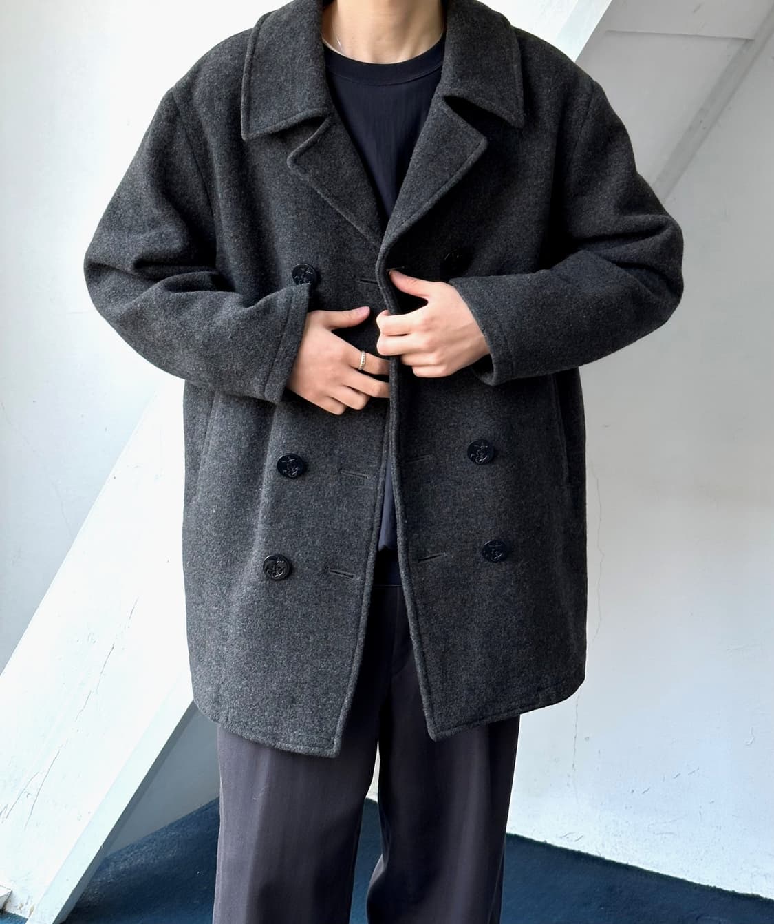 Mosser wool design pea coat 상품이미지8