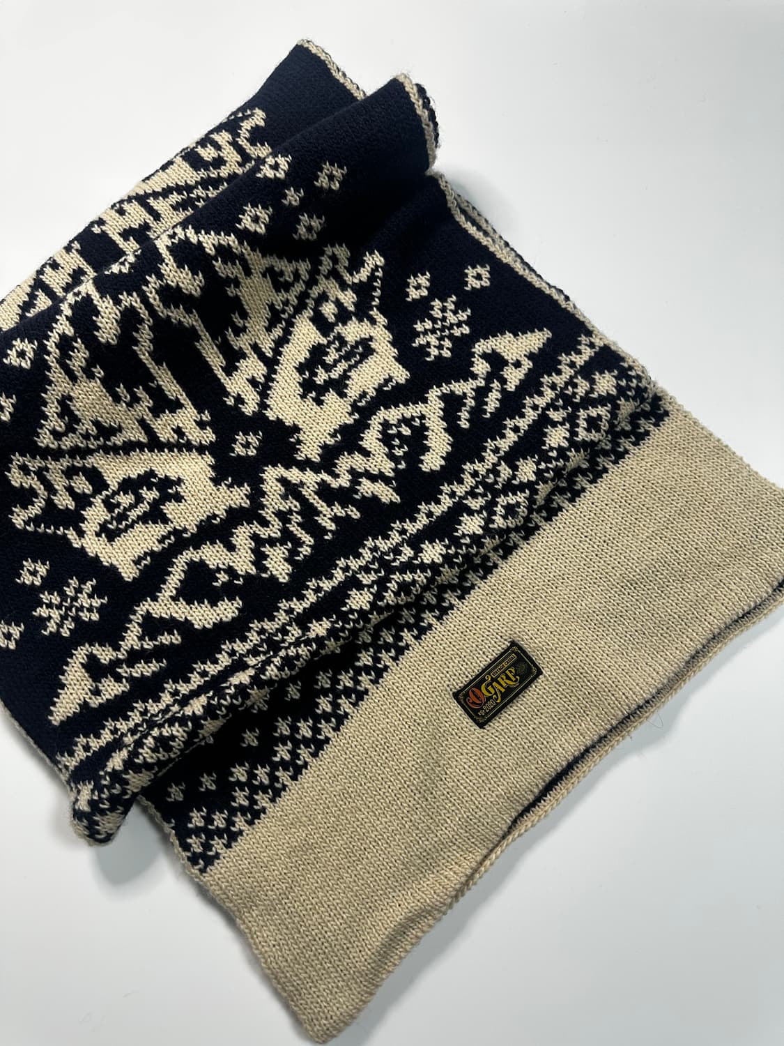 오가프 코위찬 머플러 네이비 상품이미지1