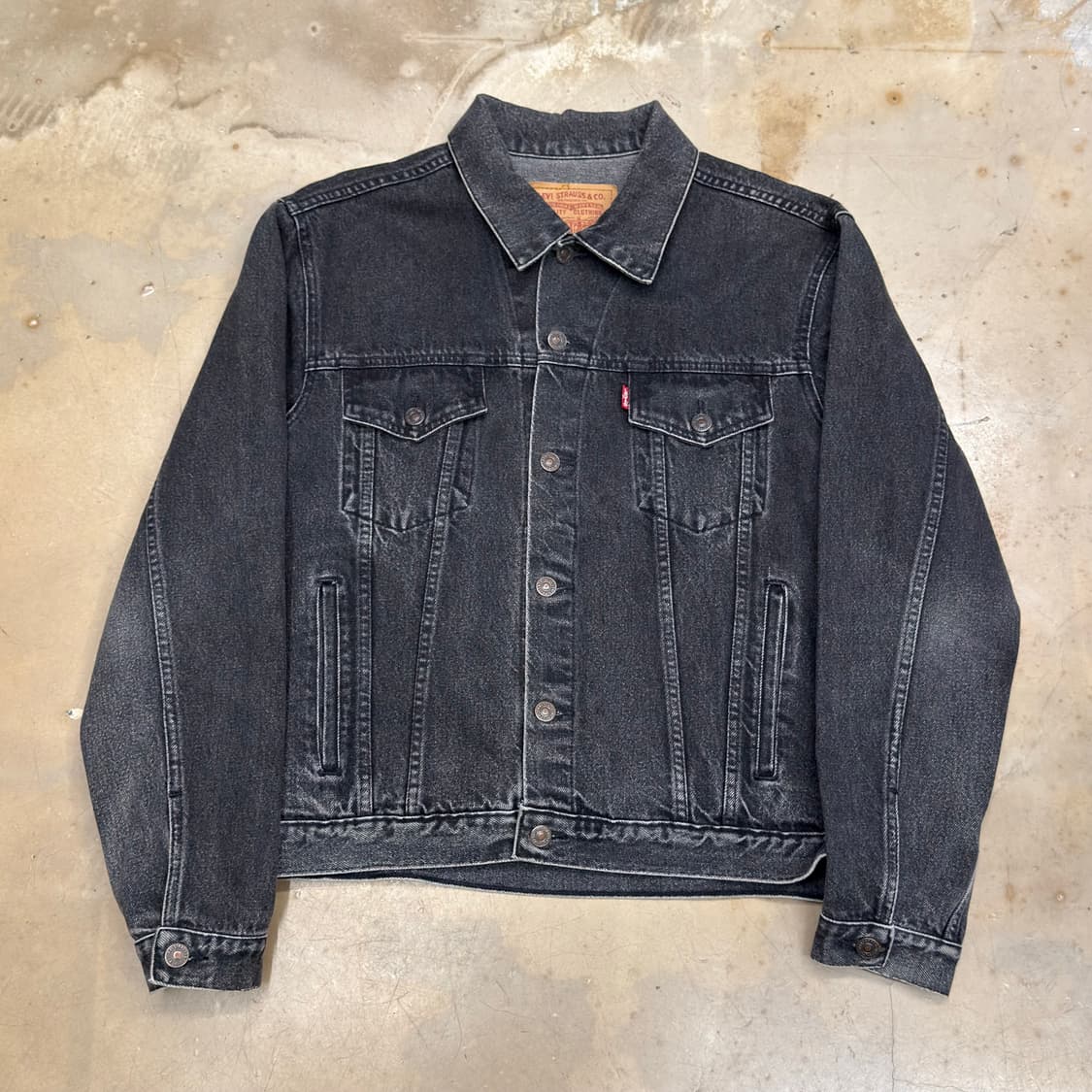 100 90‘s 리바이스 70506 흑청 자켓 상품이미지2