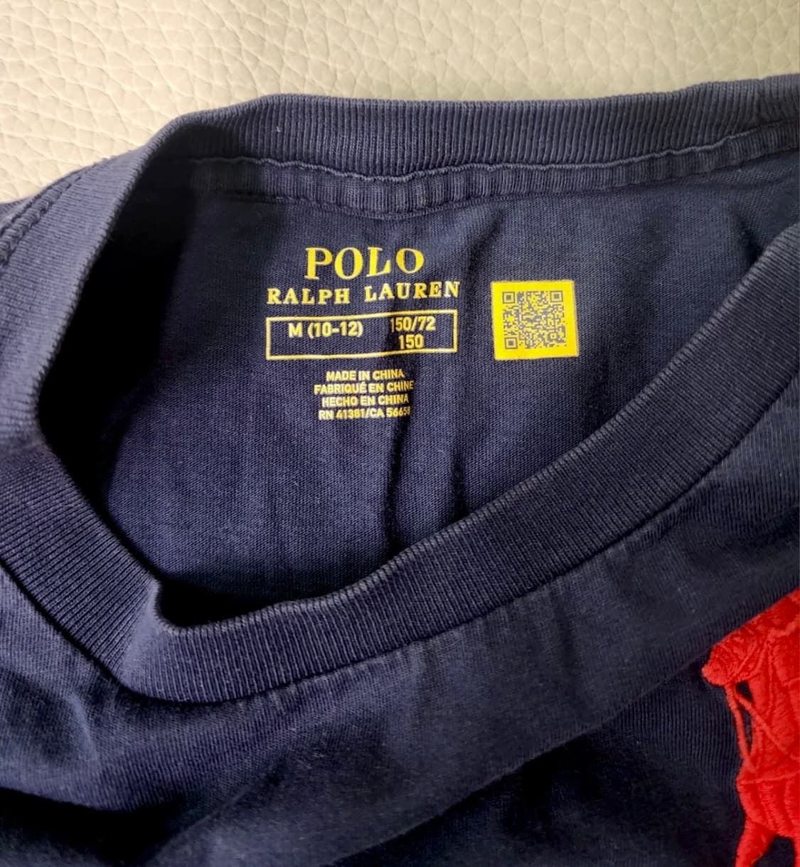 정품 폴로랄프로렌 빅포니 숫자 반팔티 네이비 M (44~55) 상품이미지2