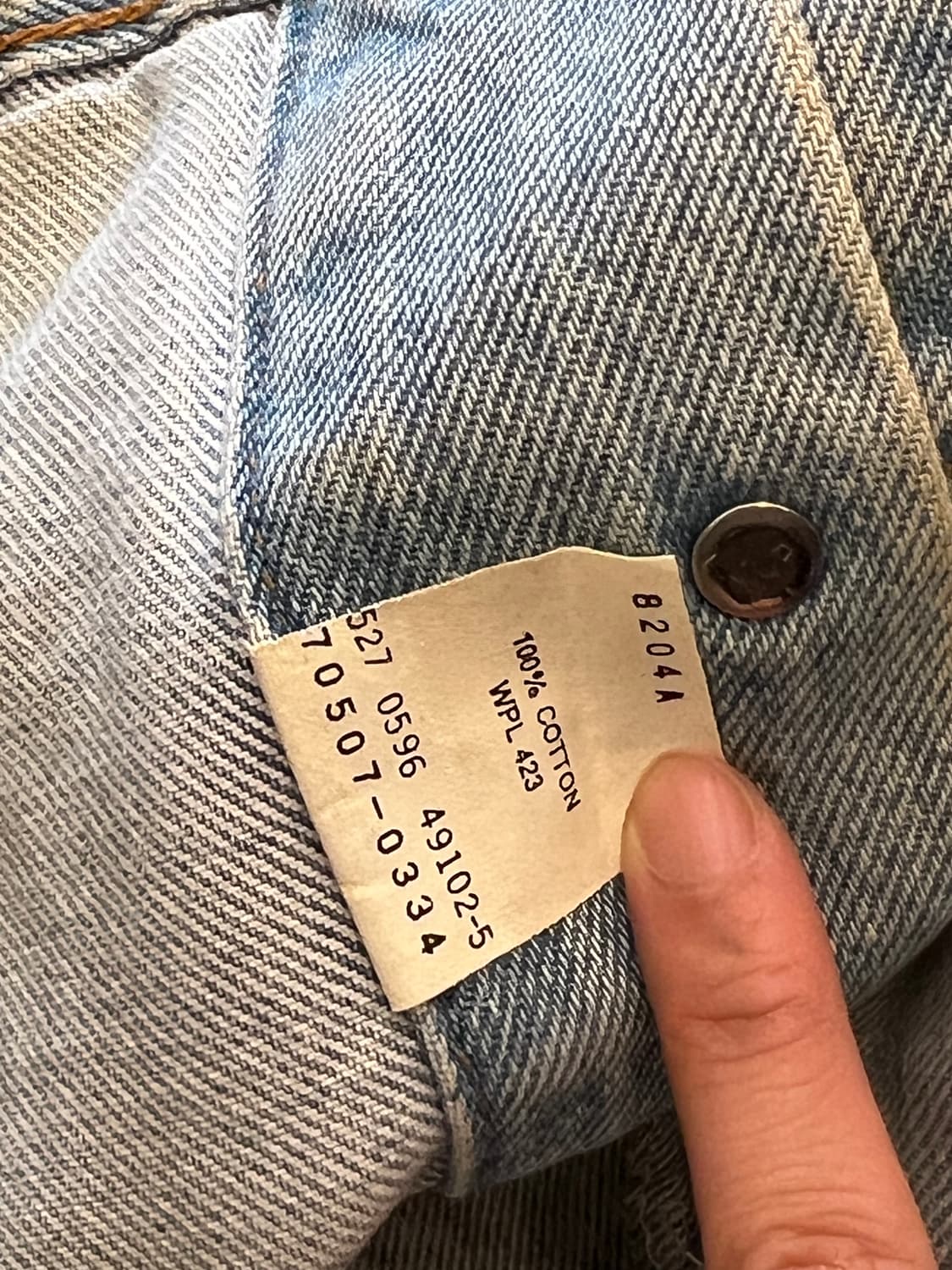 리바이스 90s 70507 트러커 처분  상품이미지4