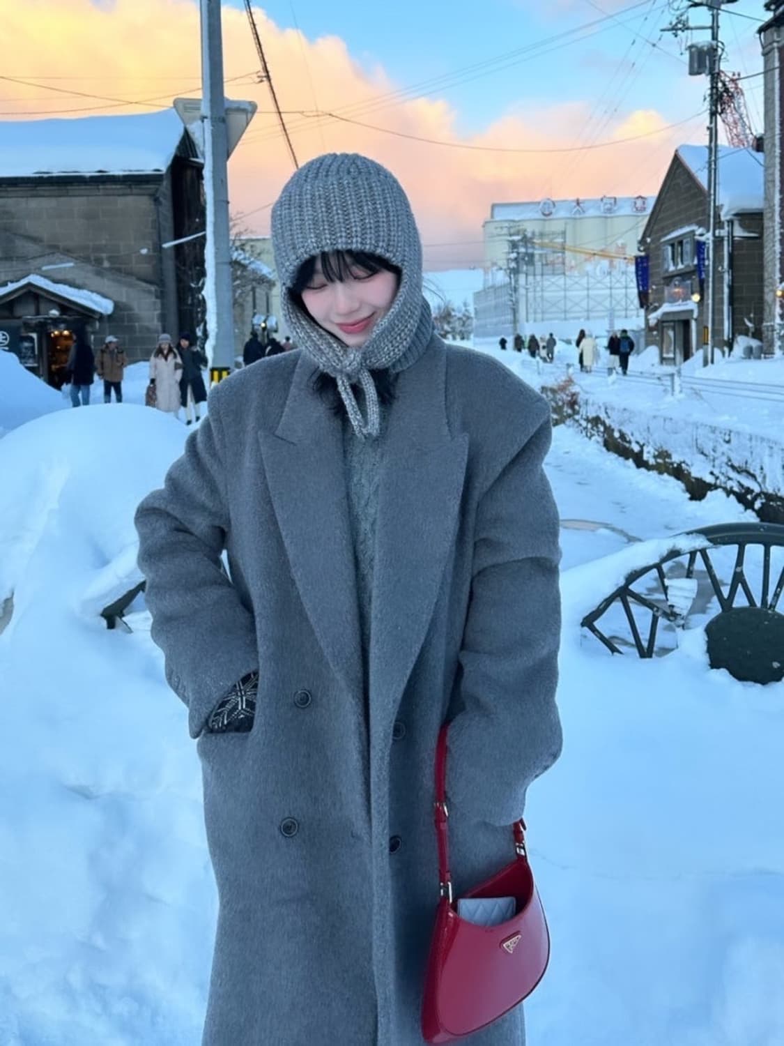 더오유 카리나 코트 (그레이) 상품이미지1