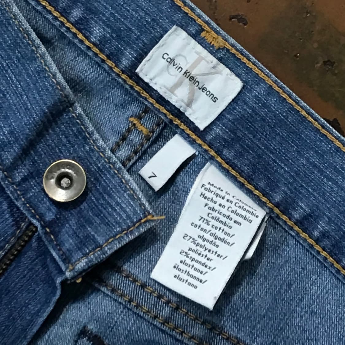 캘빈클라인 중청 부츠컷 데님 팬츠 허리 29 사이즈  상품이미지5