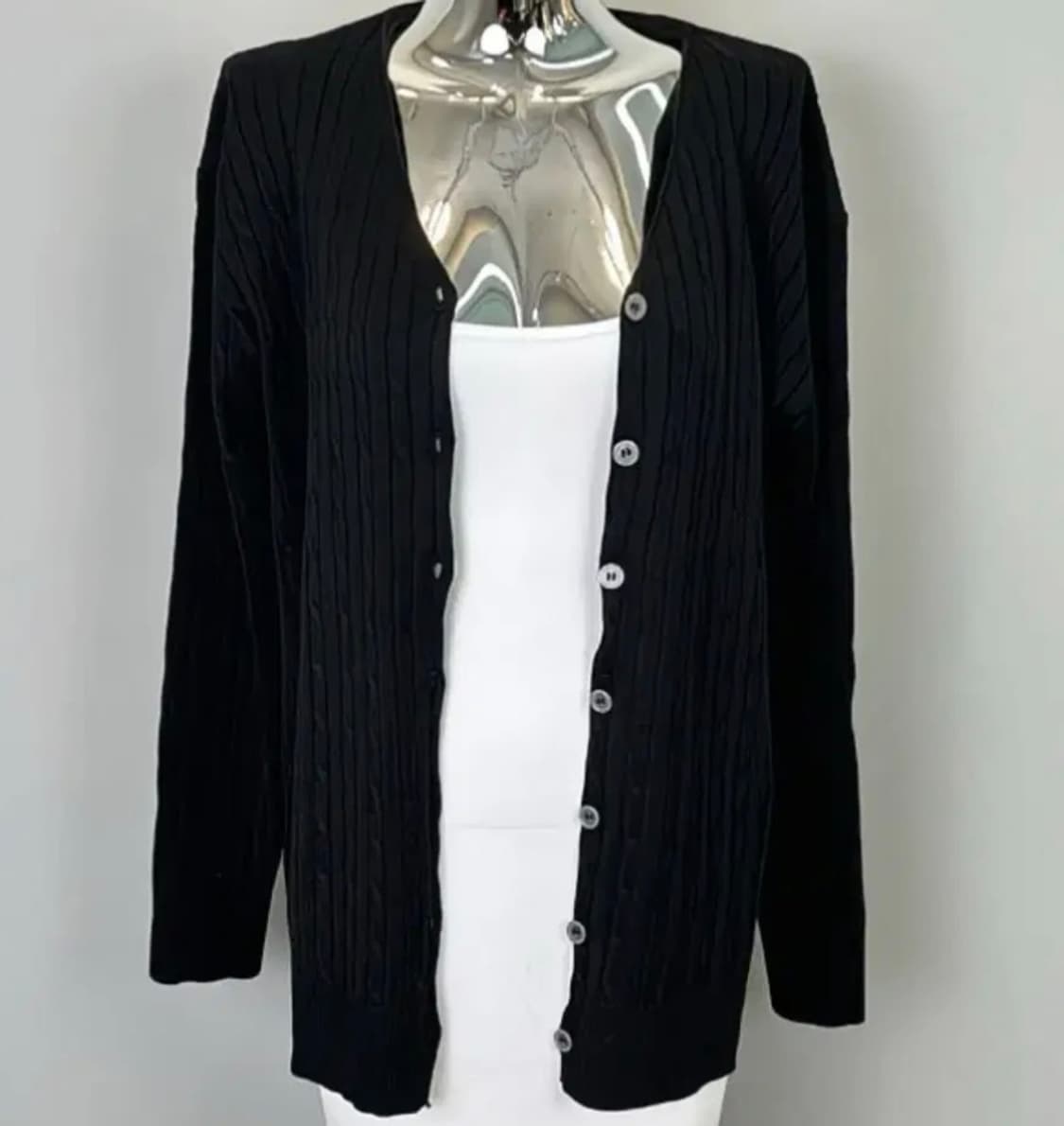 도톰 꽈배기 여리 가디건 새상품 상품이미지1